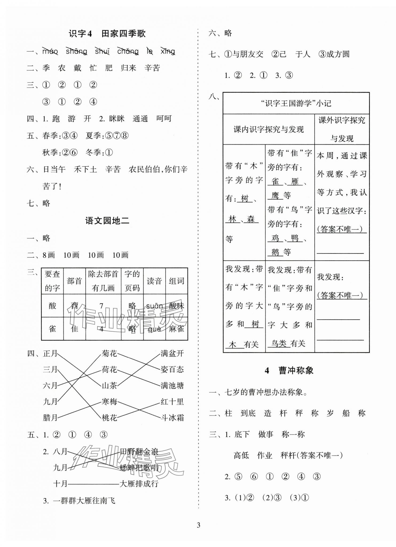 2024年金椰風(fēng)新課程同步練二年級(jí)語(yǔ)文上冊(cè)人教版 第3頁(yè)