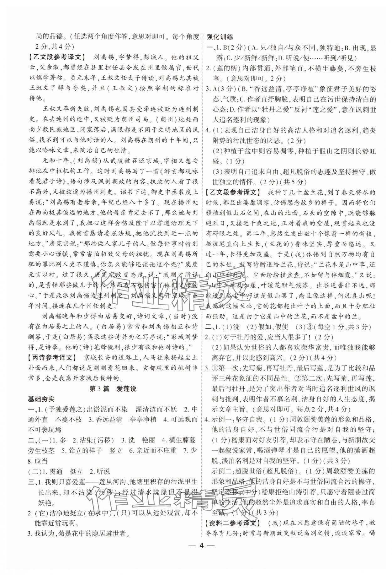 2025年鼎成中考古詩文備考通語文中考河南專版&nbsp;第4頁