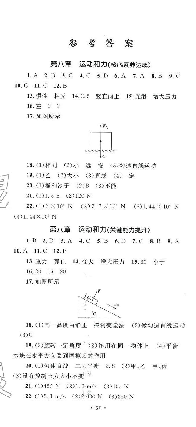 2024年學科素養(yǎng)與能力提升八年級物理下冊人教版 第2頁