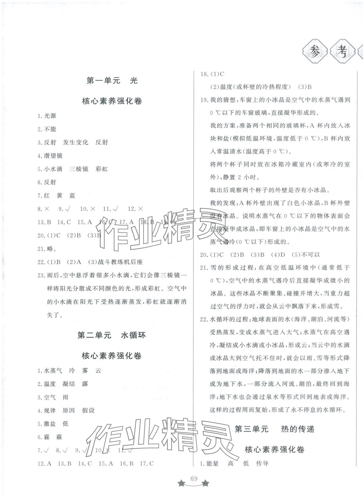 2025年单元测试卷山东文艺出版社五年级科学上册青岛版 第1页