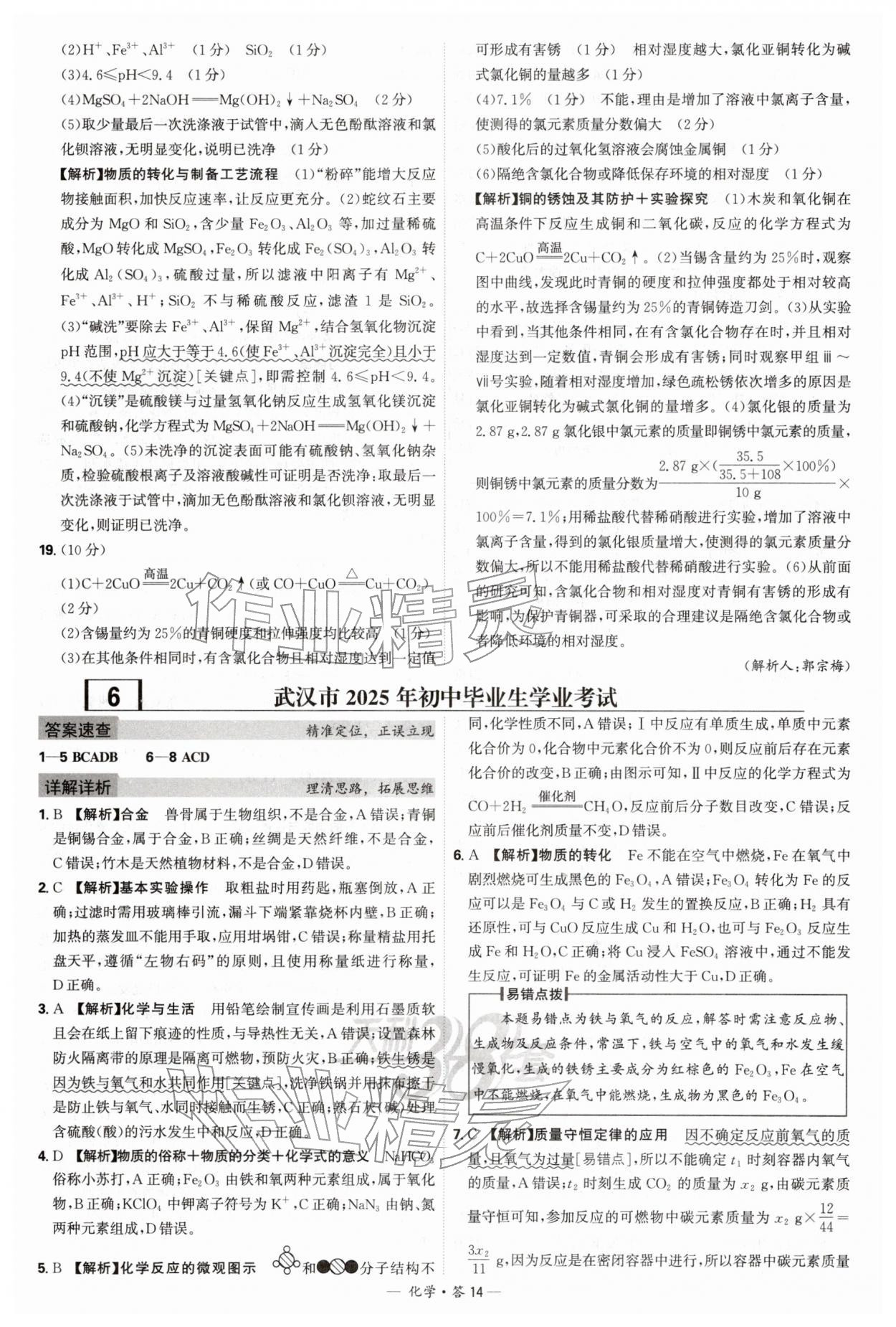 2026年天利38套新课标全国中考试题精选化学 第14页
