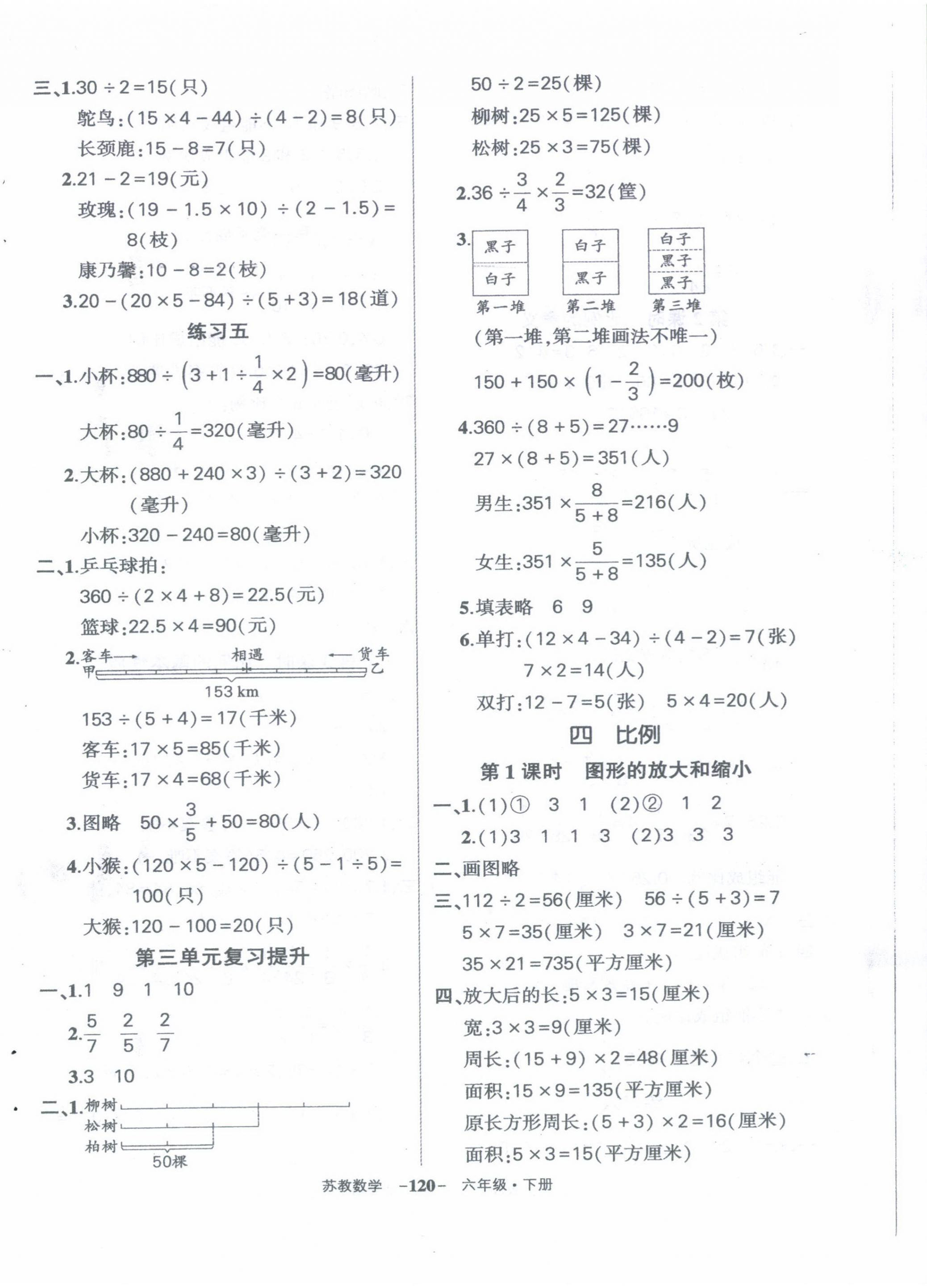 2024年?duì)钤刹怕穭?chuàng)優(yōu)作業(yè)100分六年級(jí)數(shù)學(xué)下冊(cè)蘇教版 第6頁(yè)