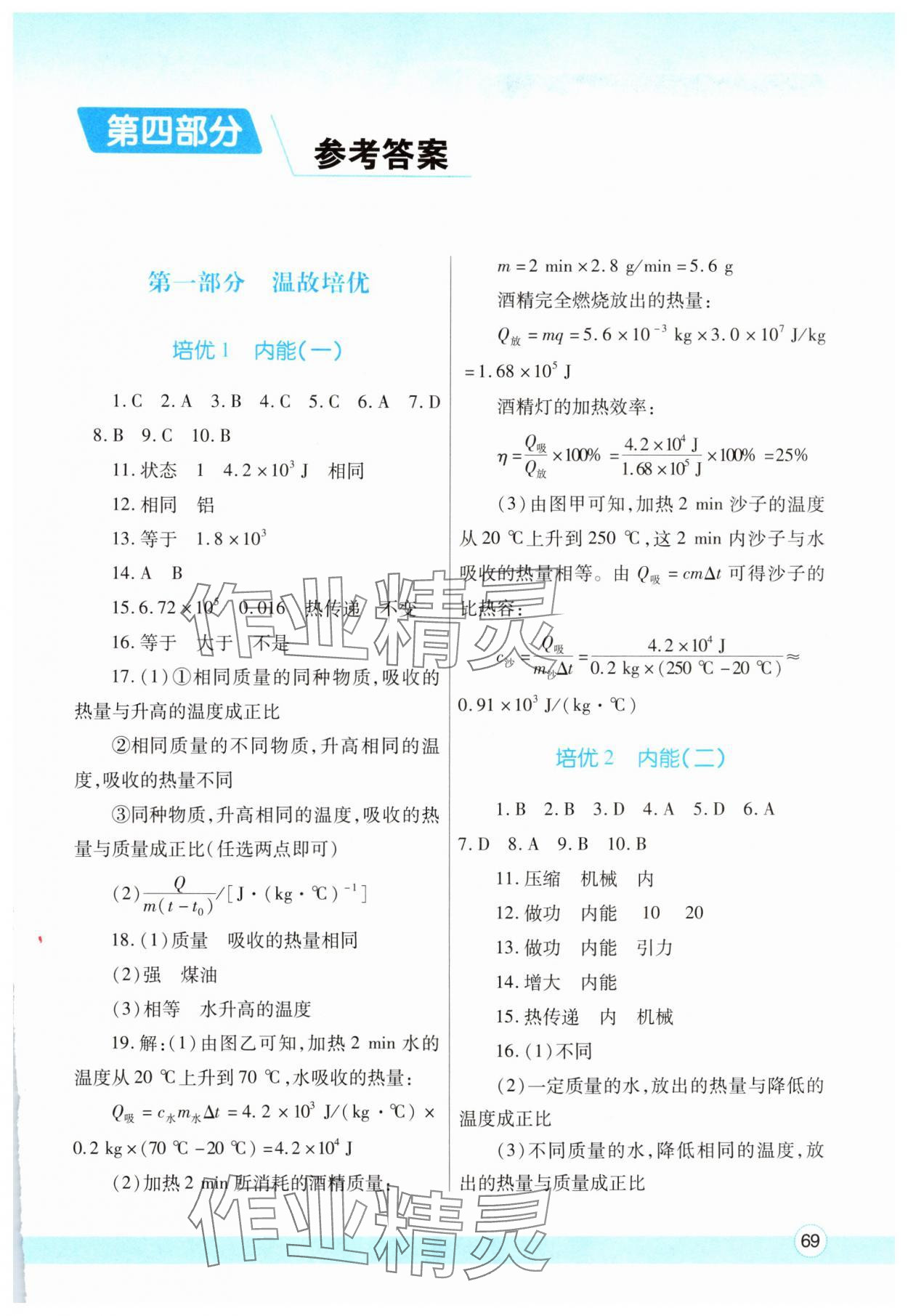 2025年寒假作業(yè)與生活陜西師范大學(xué)出版總社九年級物理人教版 第1頁