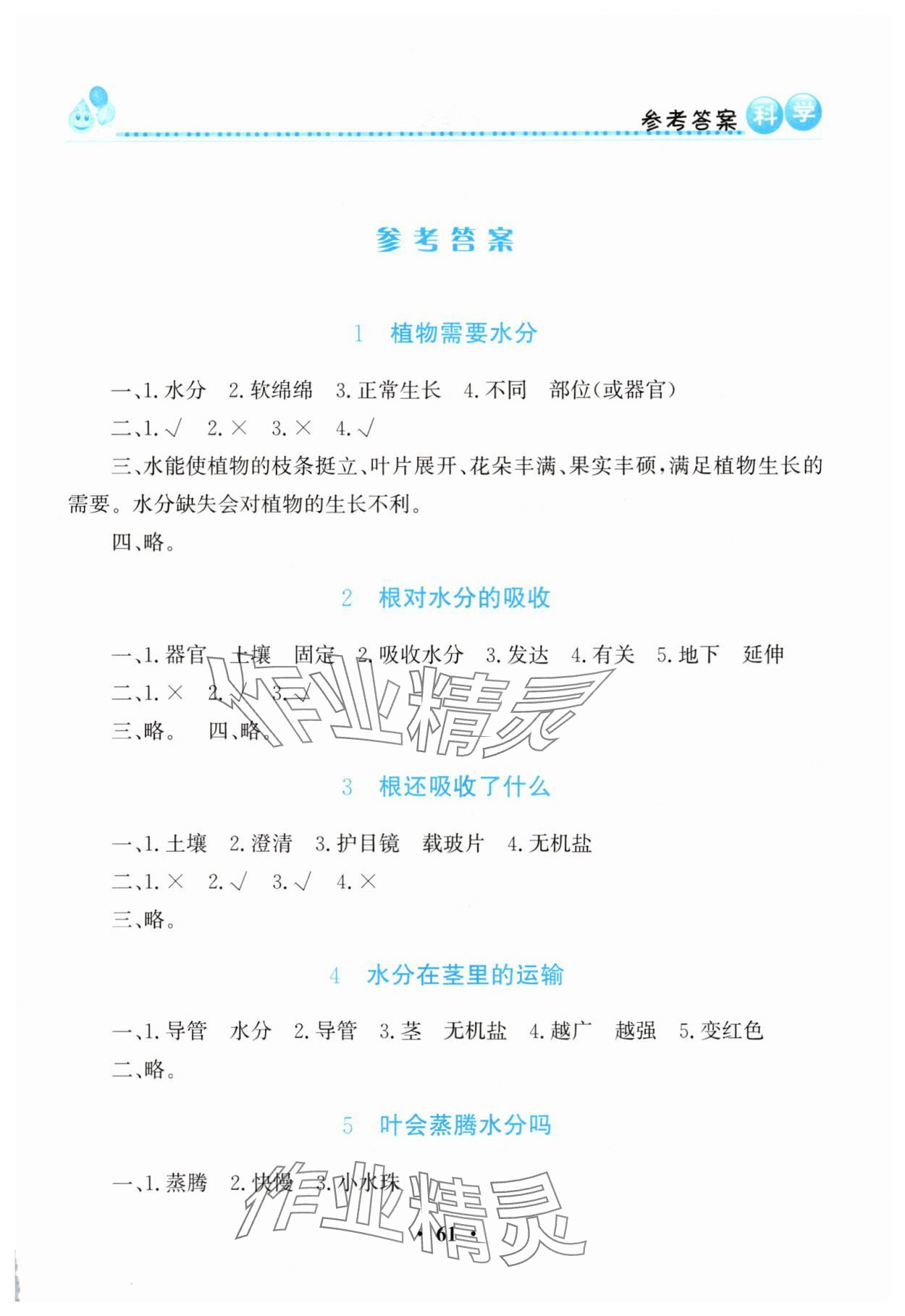 2025年同步活动练习册五年级科学上册科粤版 第1页