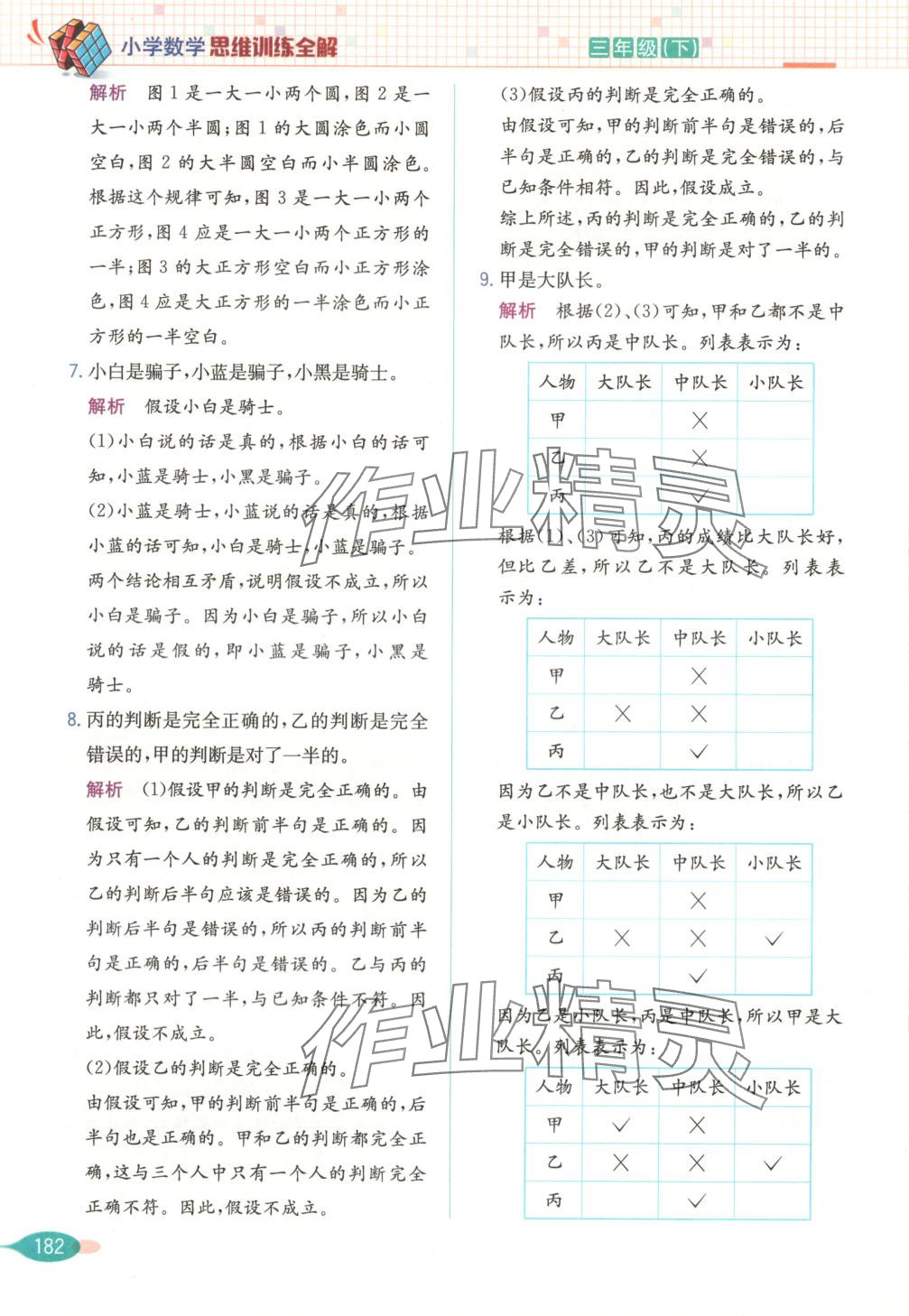 2025年思維訓練全解三年級數學下冊 第11頁