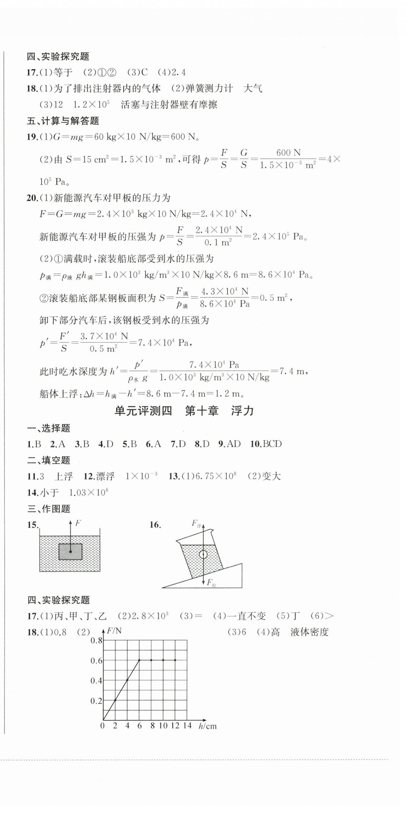 2025年同步練與測八年級物理下冊人教版 第3頁