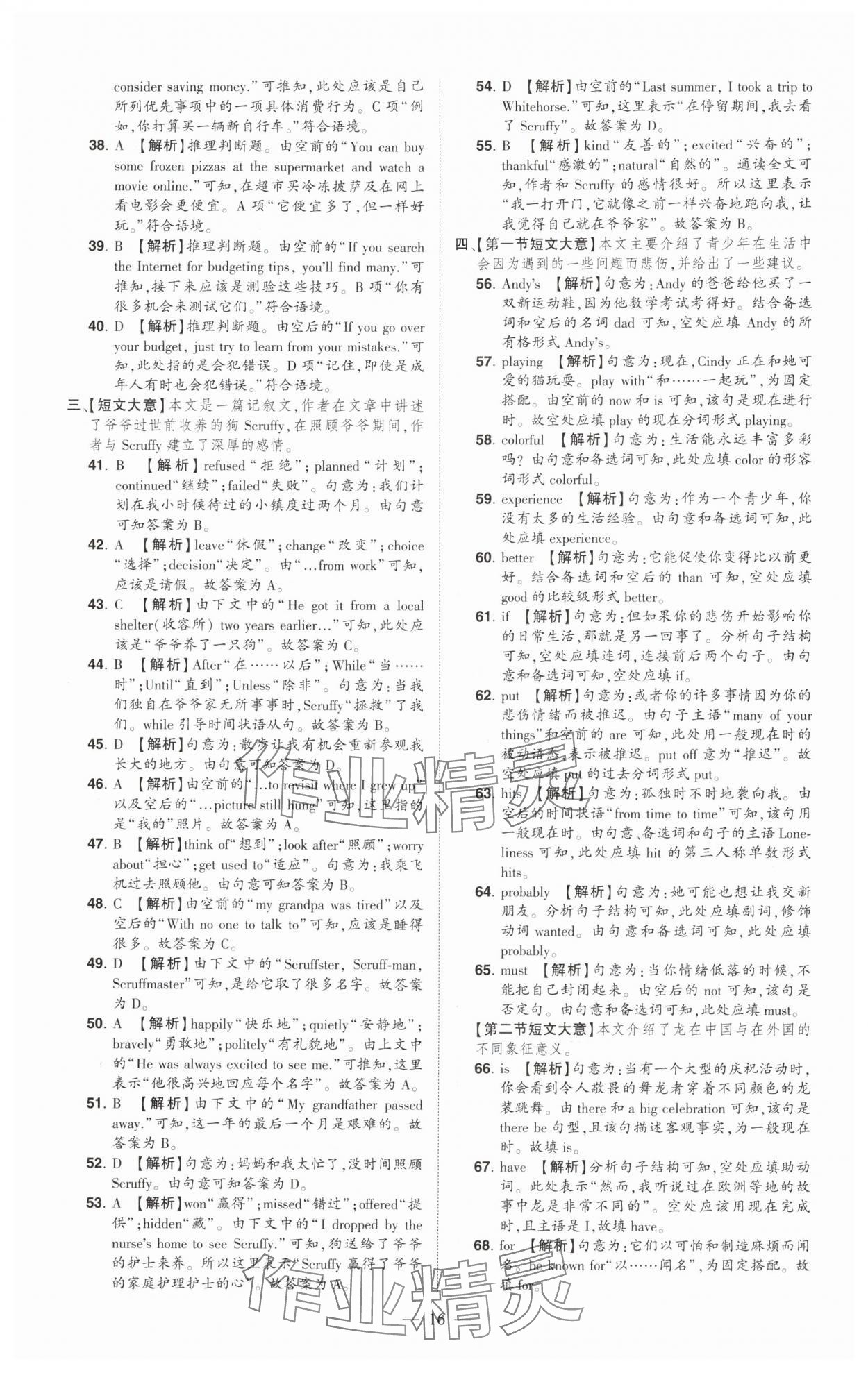 2025年优学教育河南中考试题精编英语 第16页