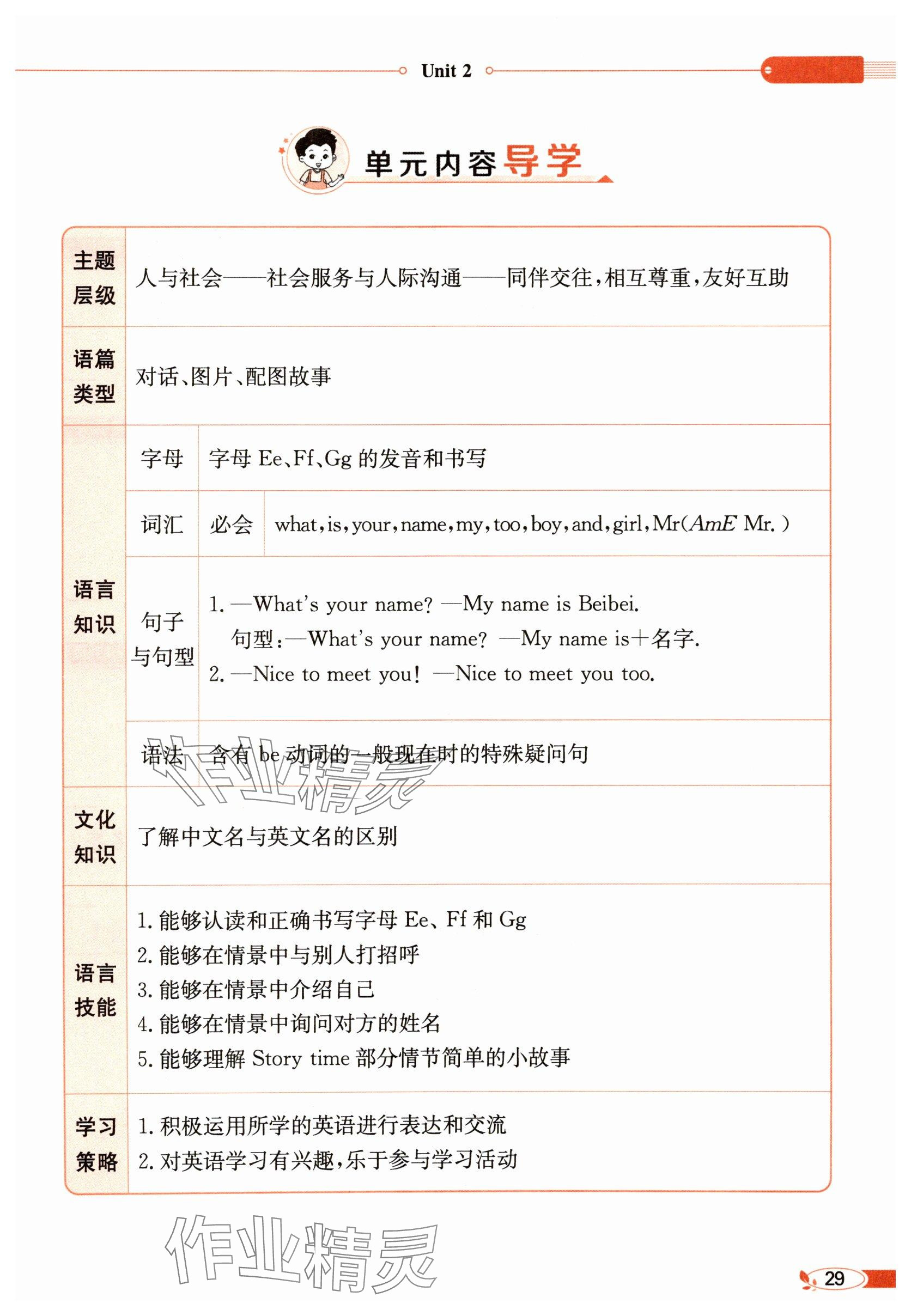 2025年教材課本三年級(jí)英語(yǔ)上冊(cè)譯林版 參考答案第29頁(yè)