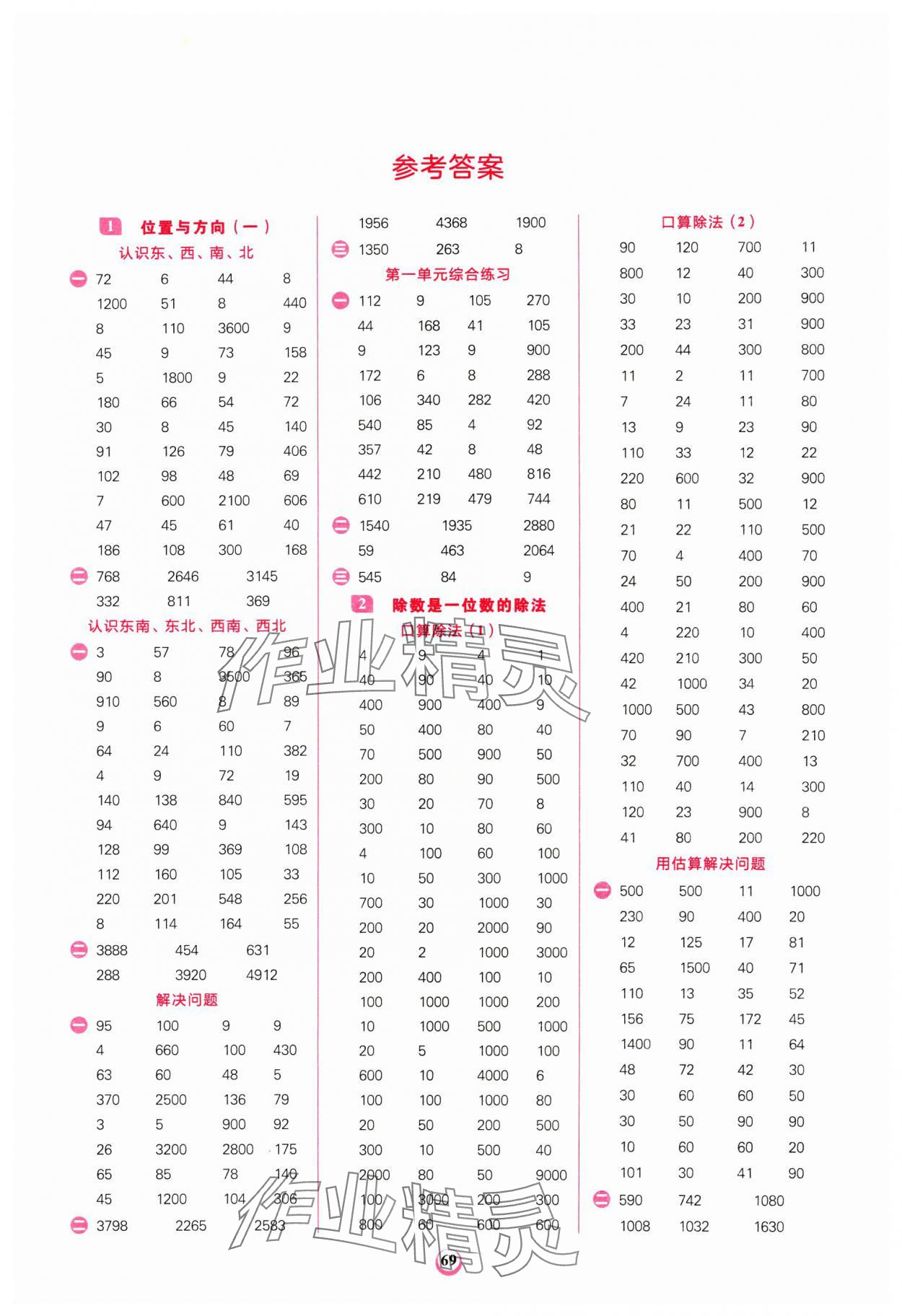 2025年計(jì)算全能三年級(jí)數(shù)學(xué)下冊(cè)人教版 第1頁(yè)