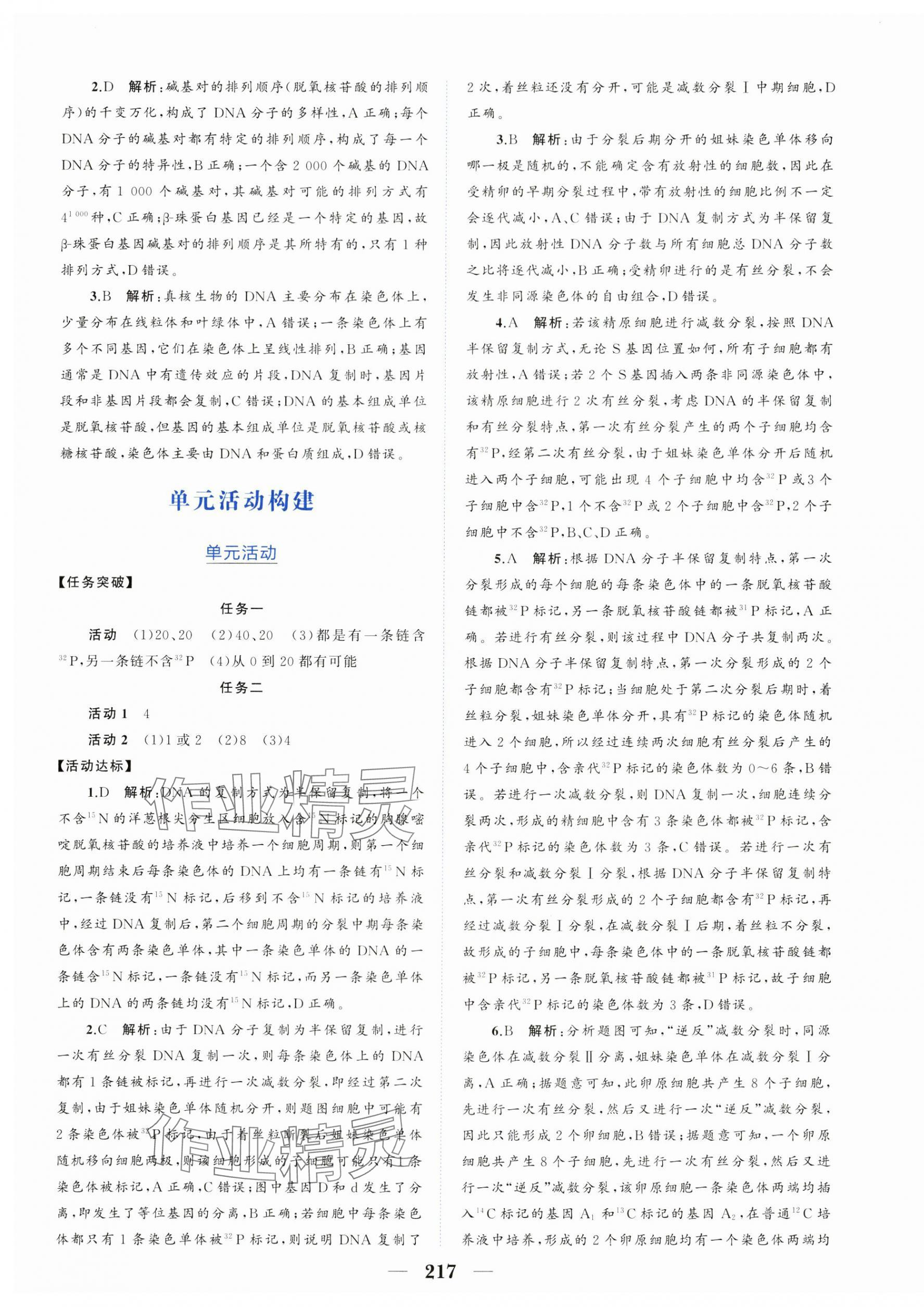 2024年點(diǎn)金訓(xùn)練精講巧練高中生物必修2人教版 第13頁(yè)