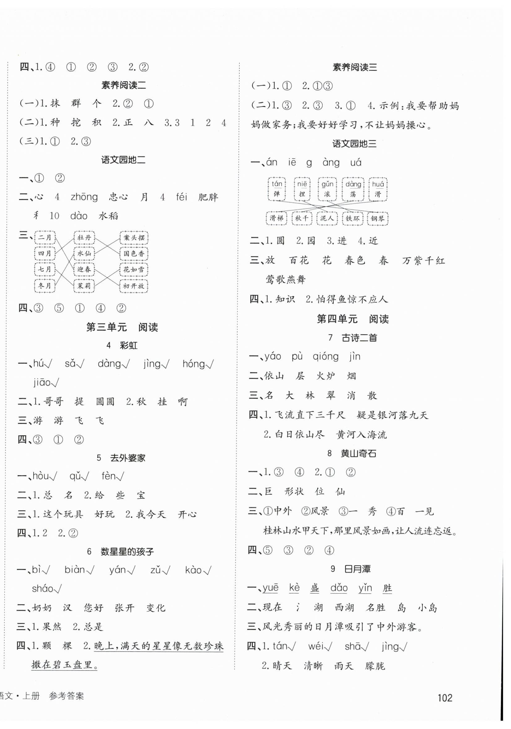 2026年英才小状元二年级语文上册人教版&nbsp;第2页