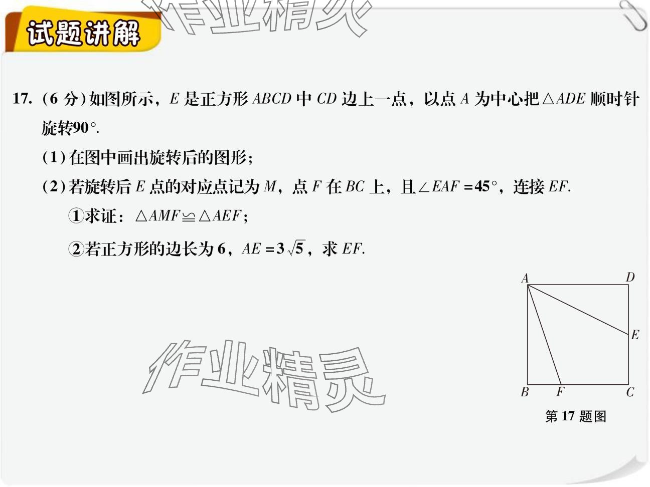 2024年復(fù)習(xí)直通車期末復(fù)習(xí)與假期作業(yè)九年級(jí)數(shù)學(xué)北師大版 參考答案第9頁(yè)