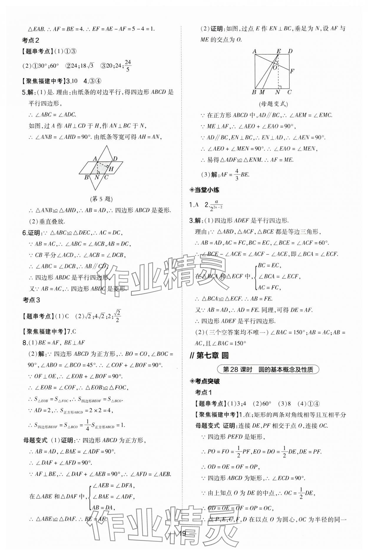 2024年荣德基点拨中考数学福建专版 第19页