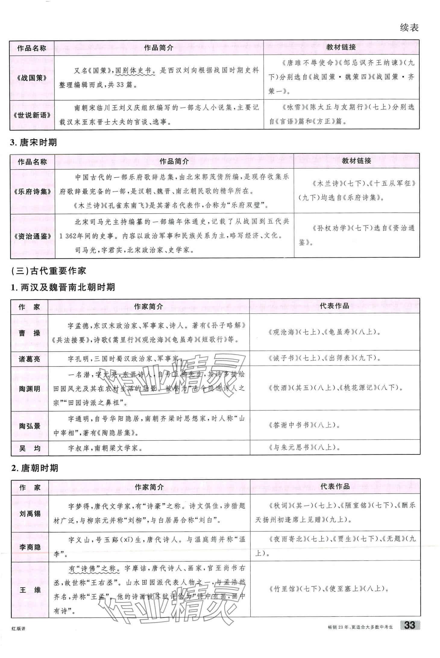 2024年火線100天語文中考云南專版 第33頁