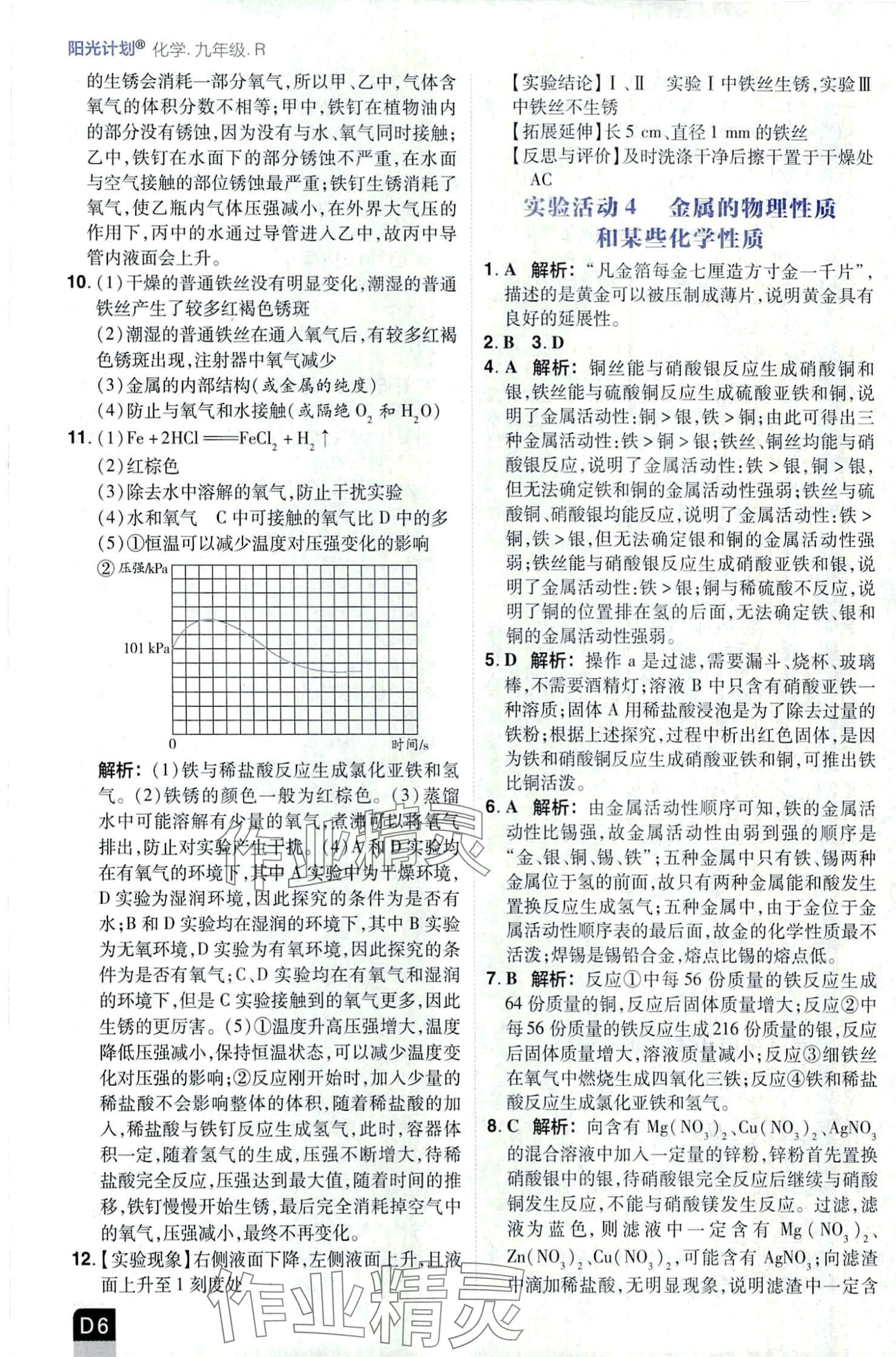 2024年陽光計(jì)劃優(yōu)等生進(jìn)階特訓(xùn)九年級(jí)化學(xué)下冊(cè)人教版 第6頁