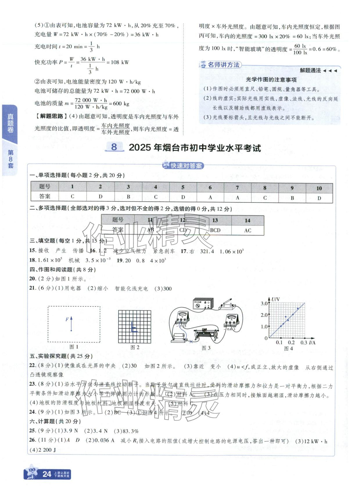 2026年金考卷中考试题汇编45套物理山东专版 第24页