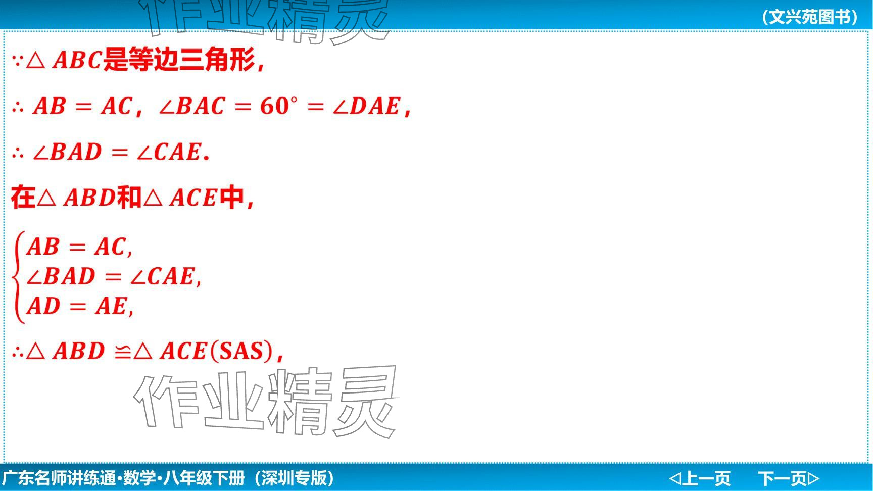 2024年廣東名師講練通八年級數(shù)學下冊北師大版深圳專版提升版 參考答案第48頁