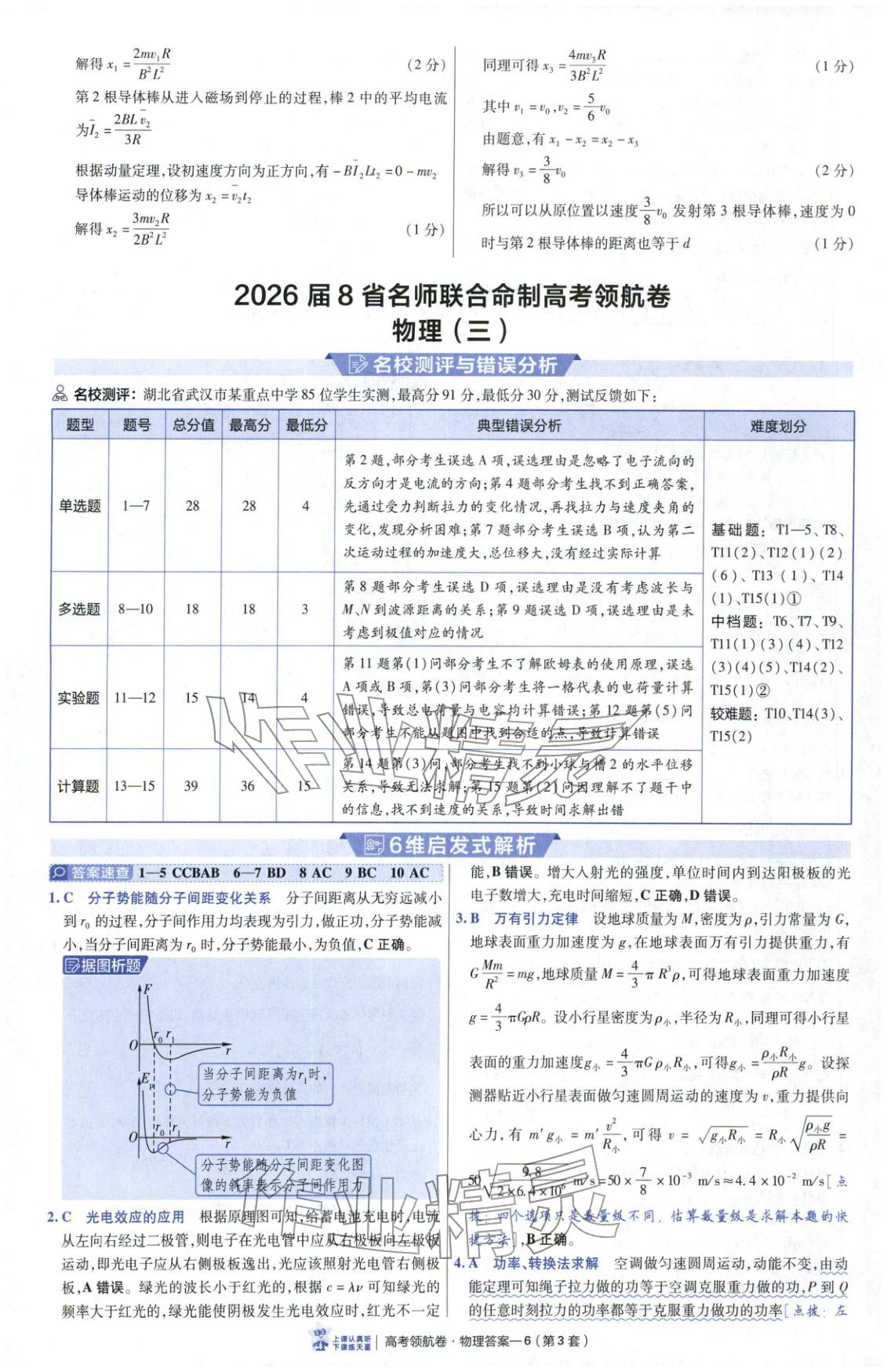 2026年高考领航卷物理 第6页