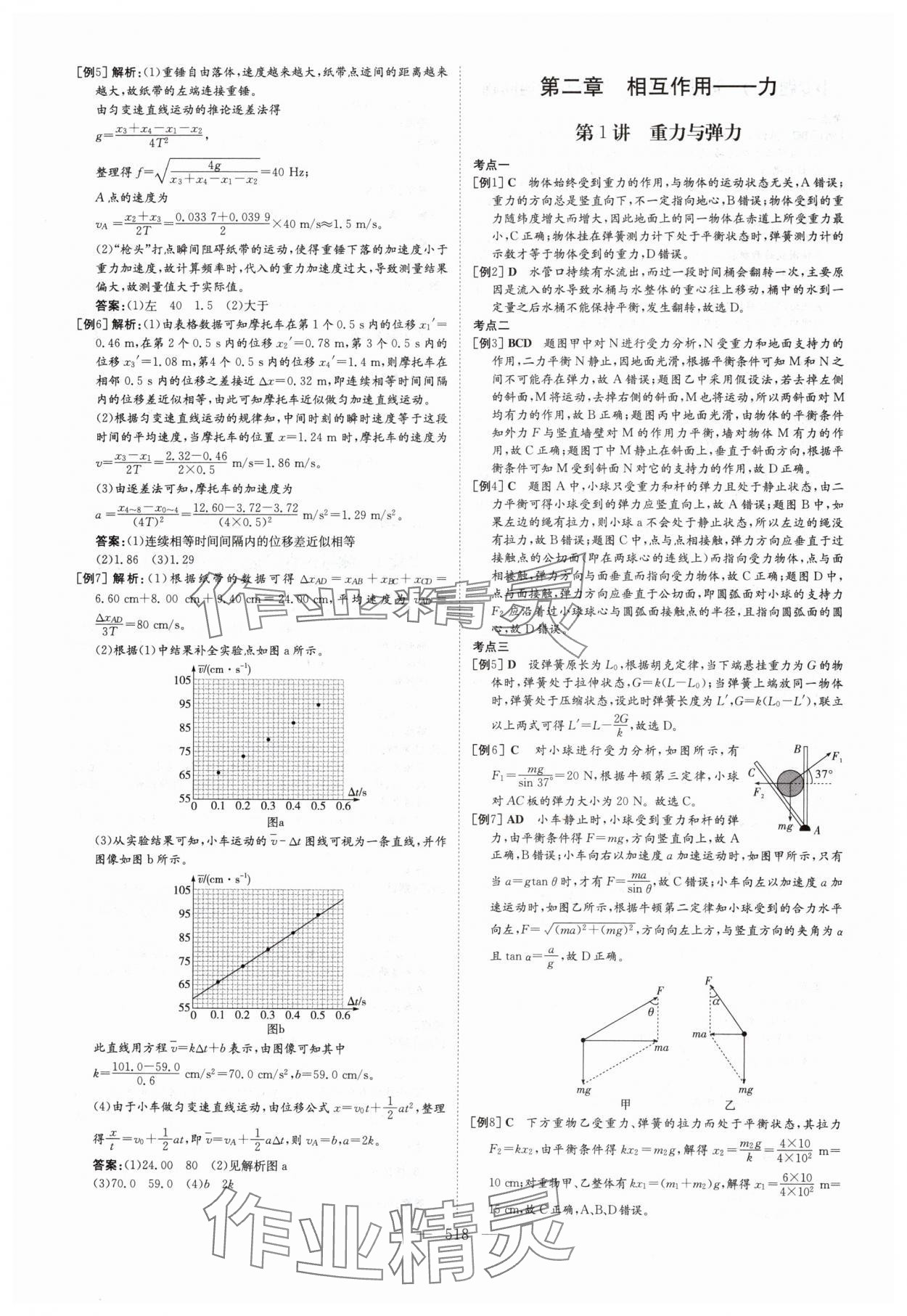 2025年高中總復(fù)習(xí)導(dǎo)與練高中物理人教版 參考答案第4頁(yè)