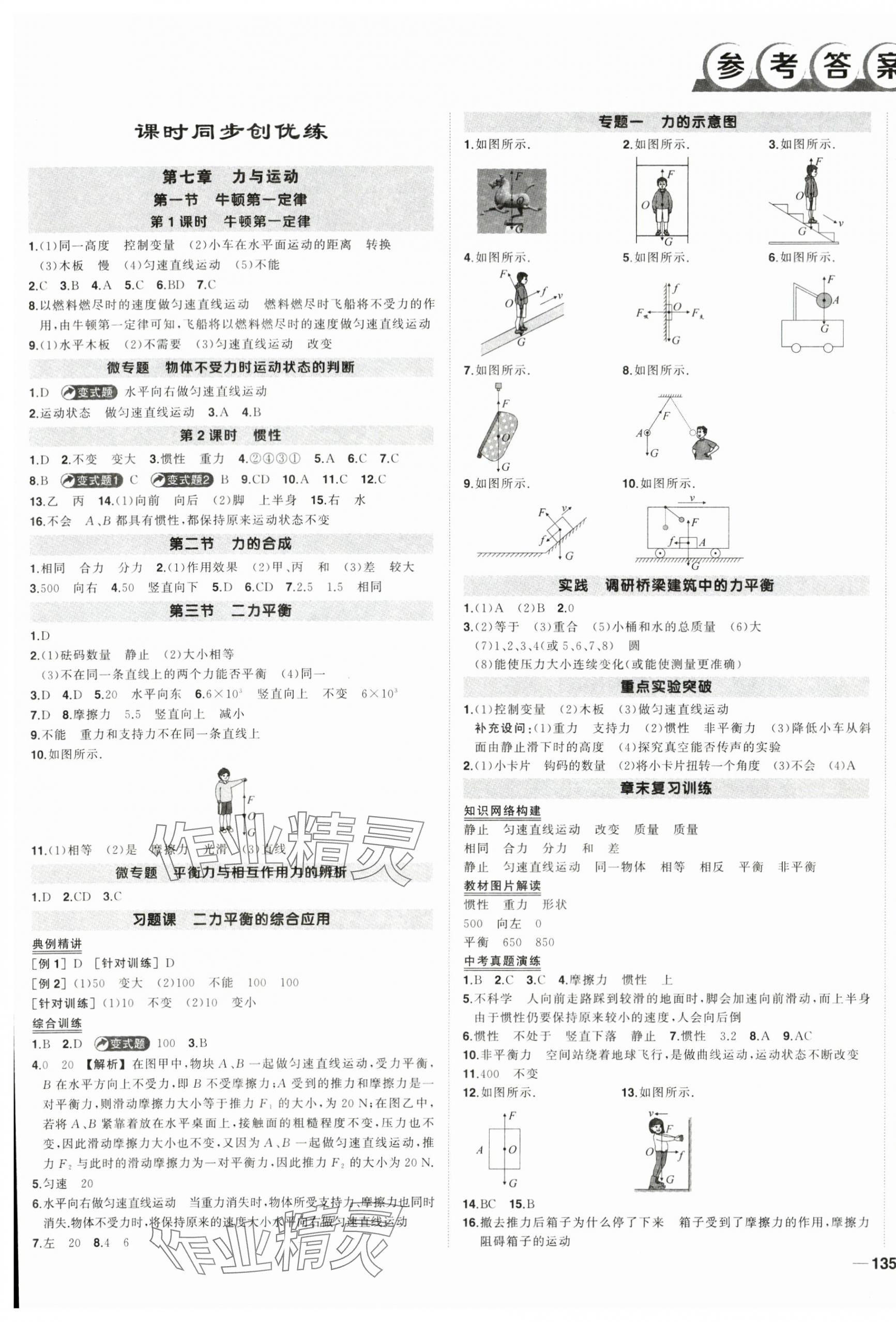 2025年狀元成才路創優作業八年級物理下冊滬科版 第1頁