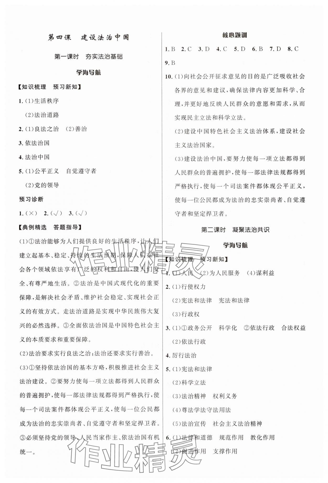 2025年顶尖课课练九年级道德与法治全一册人教版贵州专版 第7页