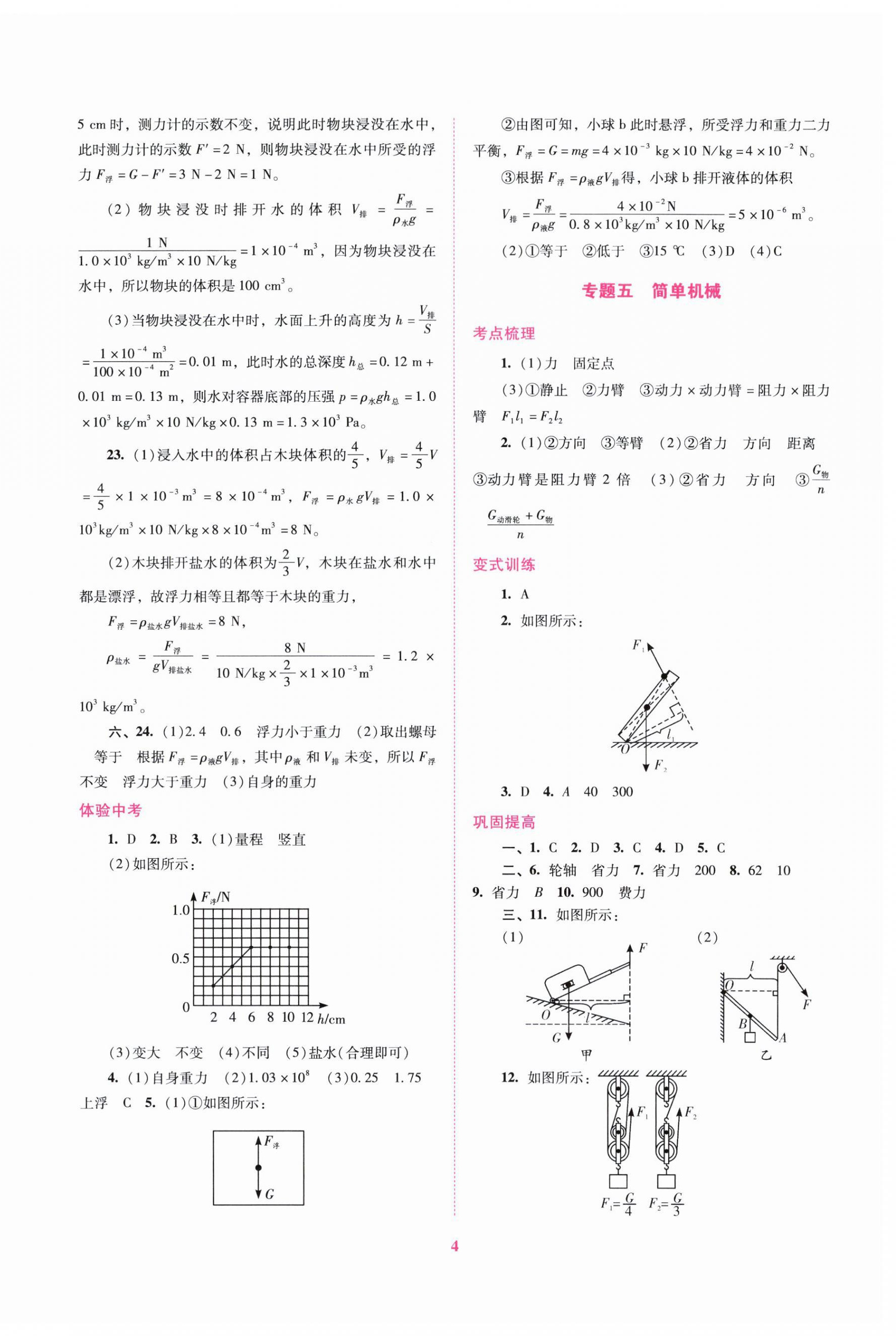 2024年中考總復(fù)習(xí)搶分計(jì)劃物理 第4頁(yè)