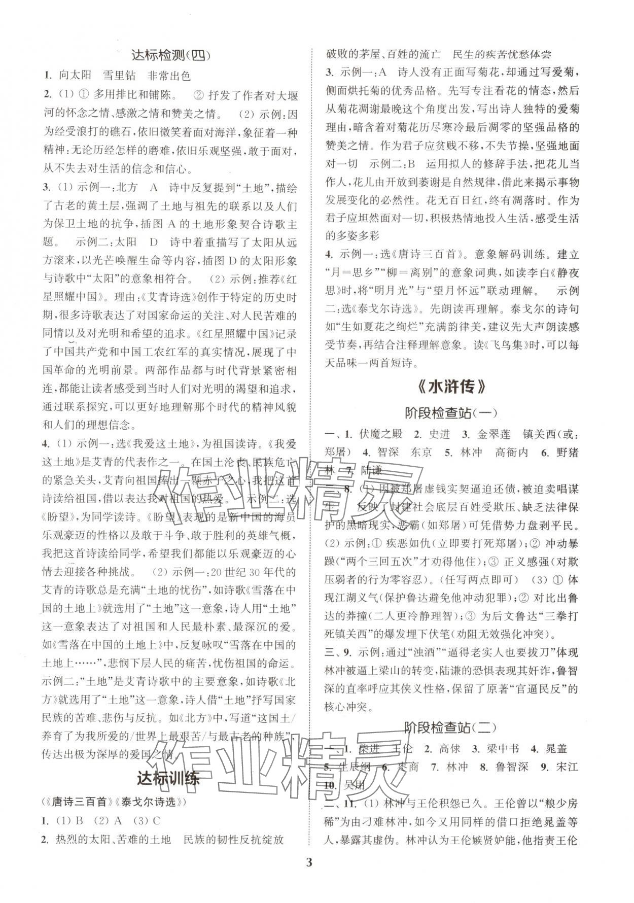 2025年初中名著三维导学九年级语文全一册人教版&nbsp;第3页