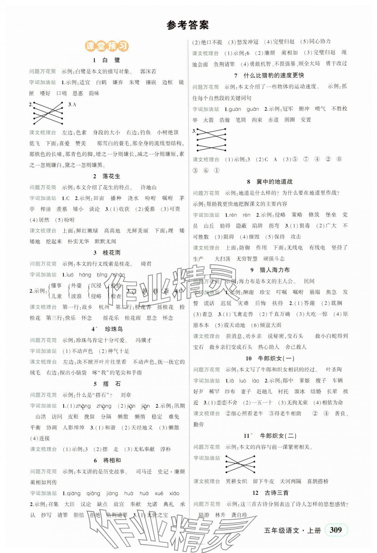 2025年黄冈状元成才路状元大课堂五年级语文上册人教版四川专版 第1页