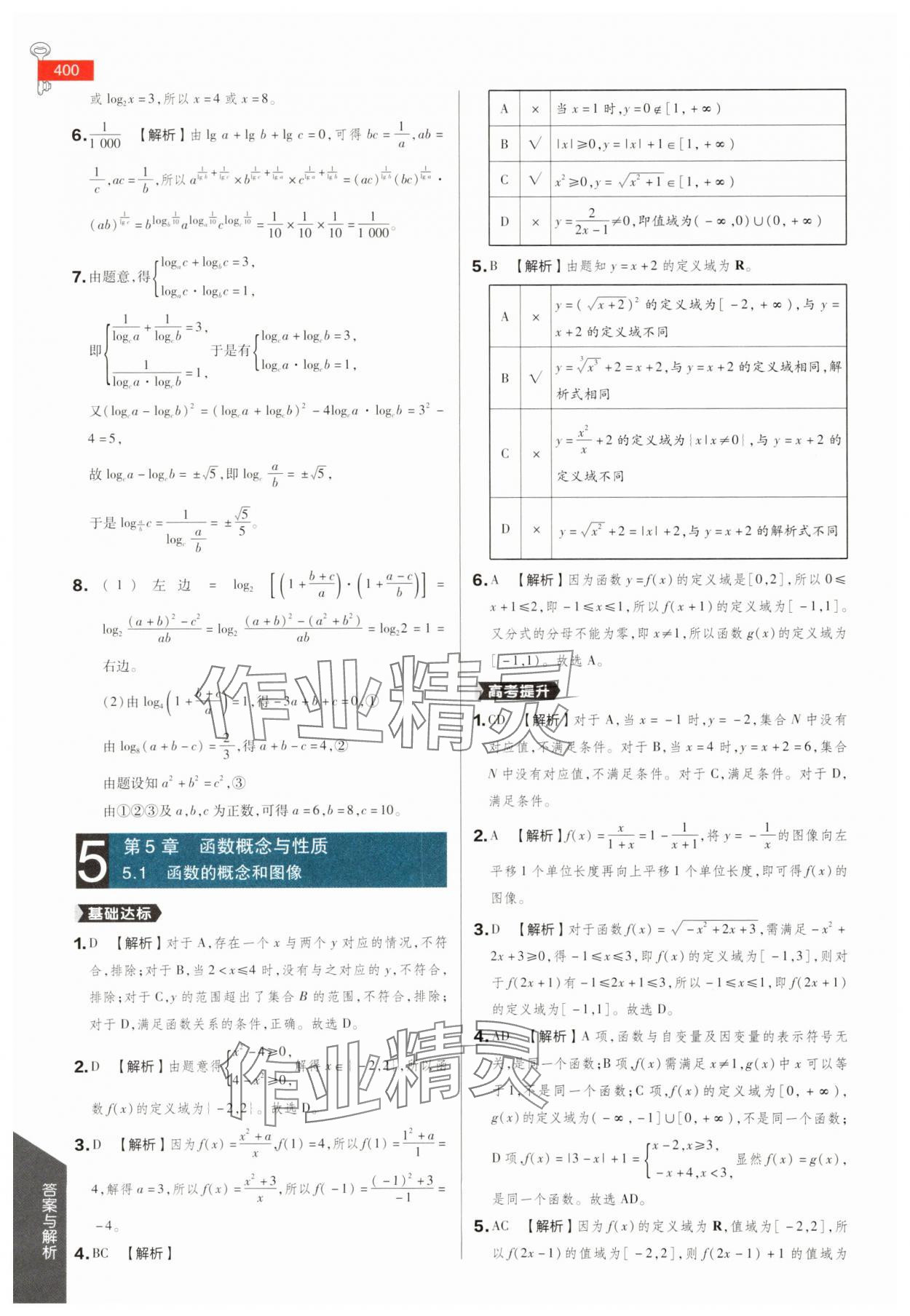 2025年教材完全解讀高中數(shù)學必修第一冊蘇教版 參考答案第13頁