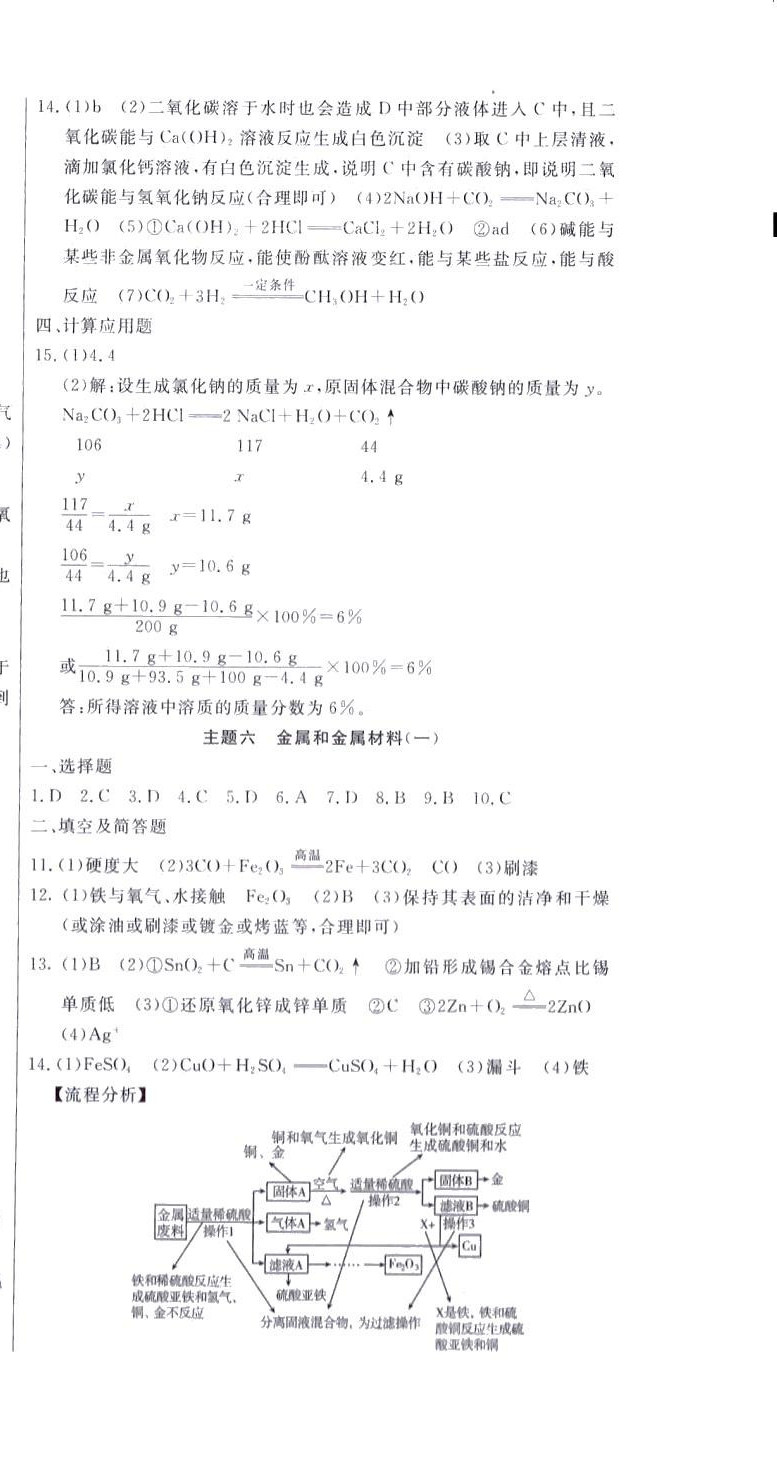 2024年海淀金卷中考總復(fù)習(xí)化學(xué) 第6頁(yè)