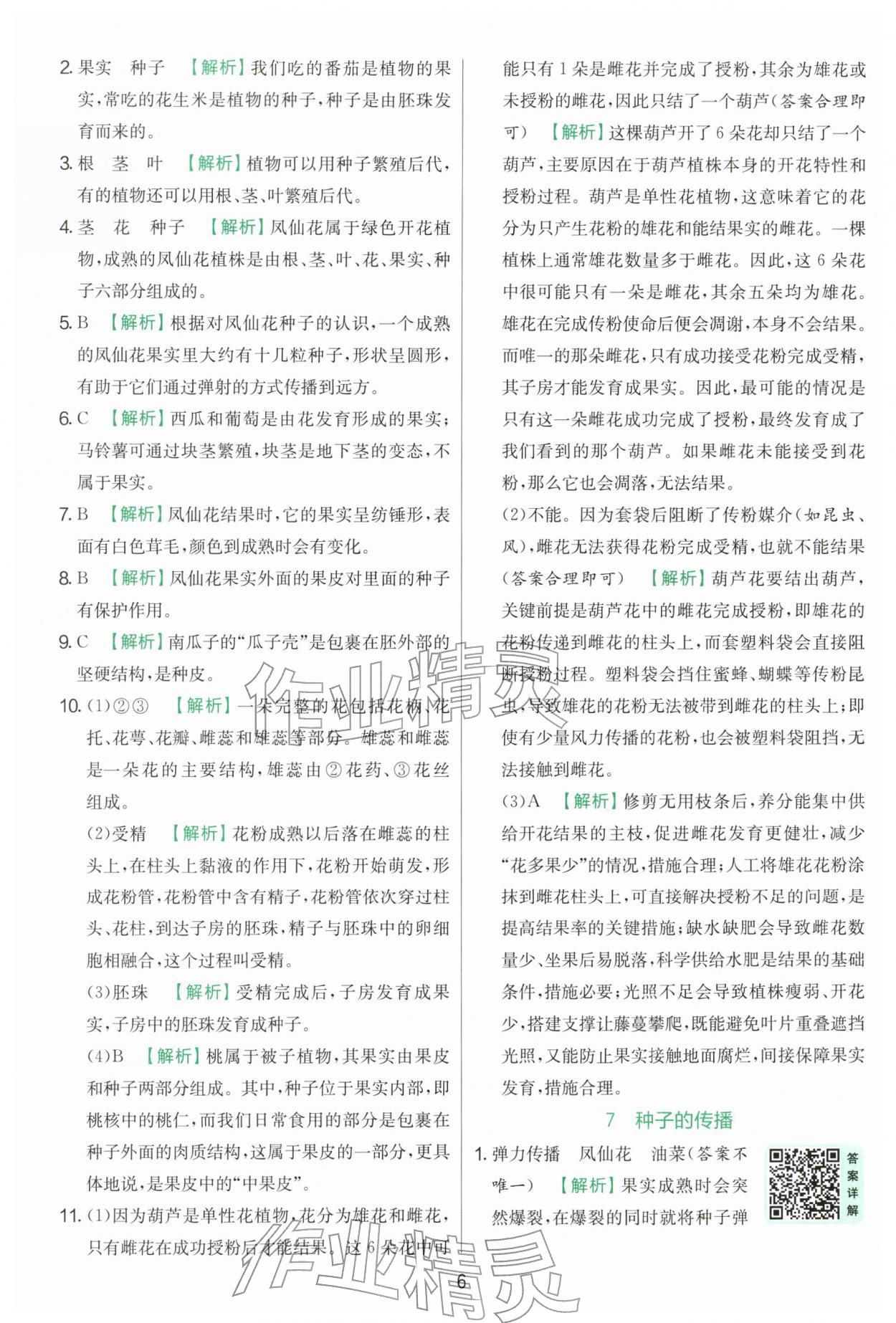 2026年实验班提优训练四年级科学下册教科版&nbsp;第6页