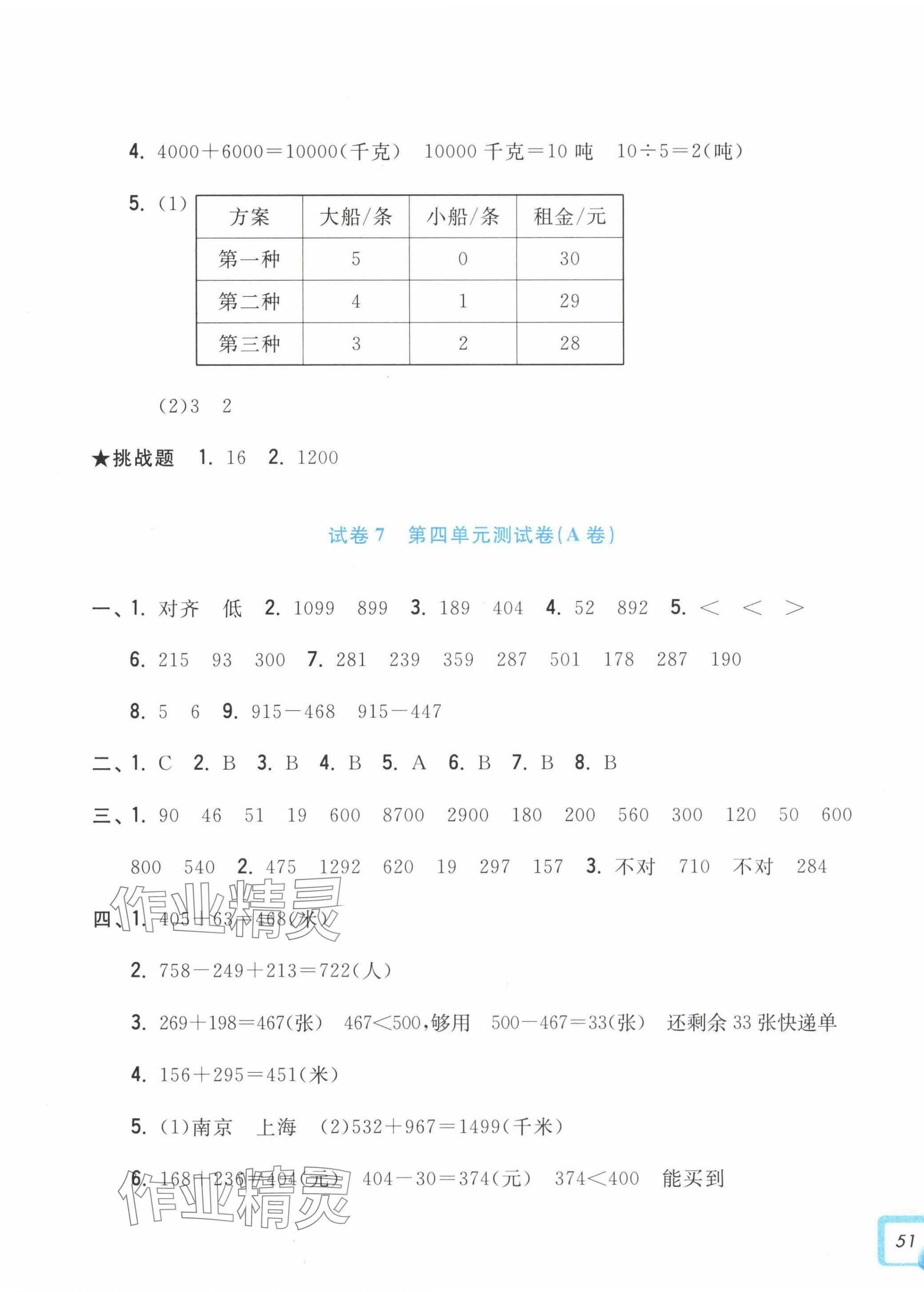 2024年學(xué)力測(cè)評(píng)小學(xué)生單元測(cè)試卷三年級(jí)數(shù)學(xué)上冊(cè)人教版 第5頁(yè)