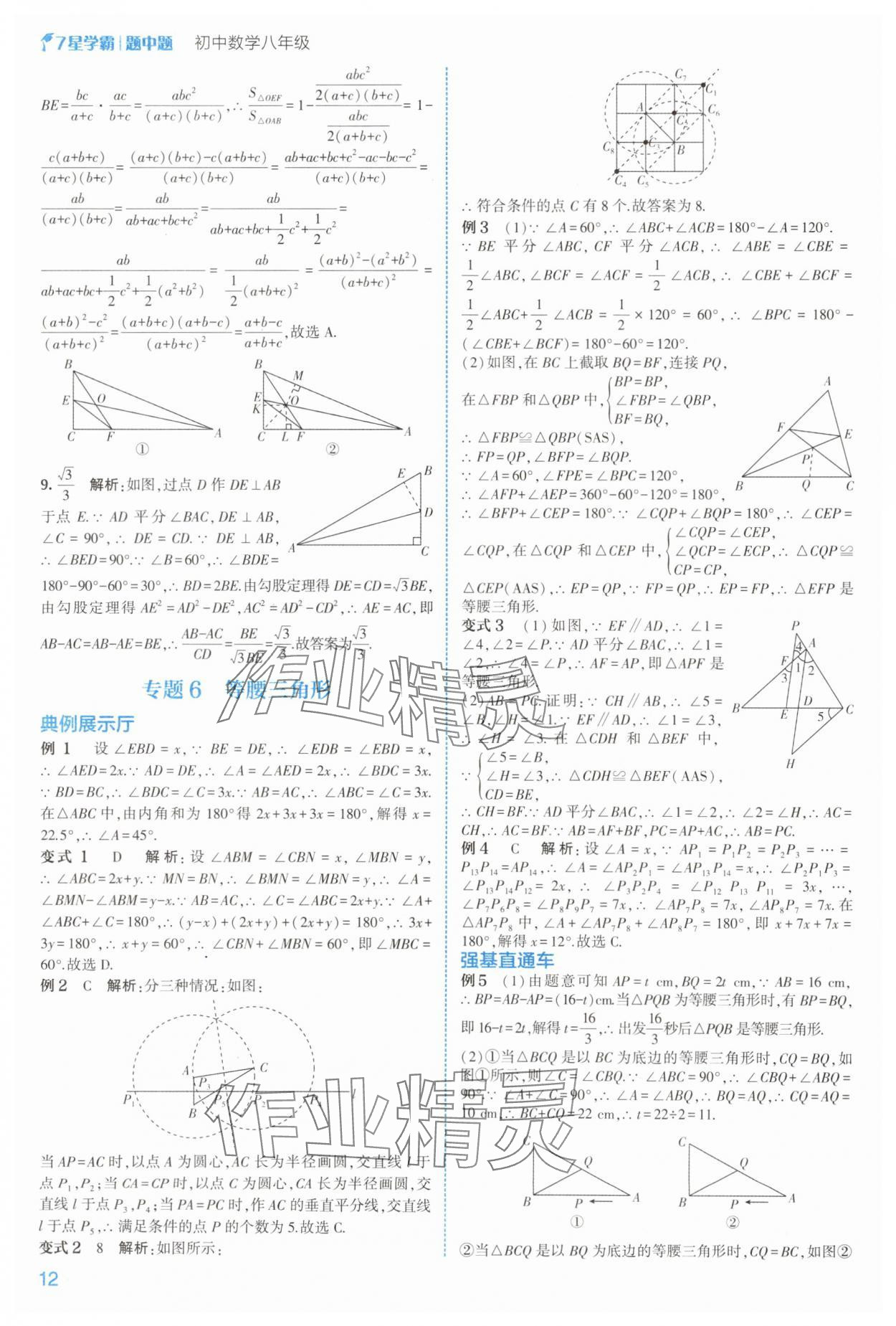 2025年學霸題中題八年級數(shù)學上冊浙教版 第12頁