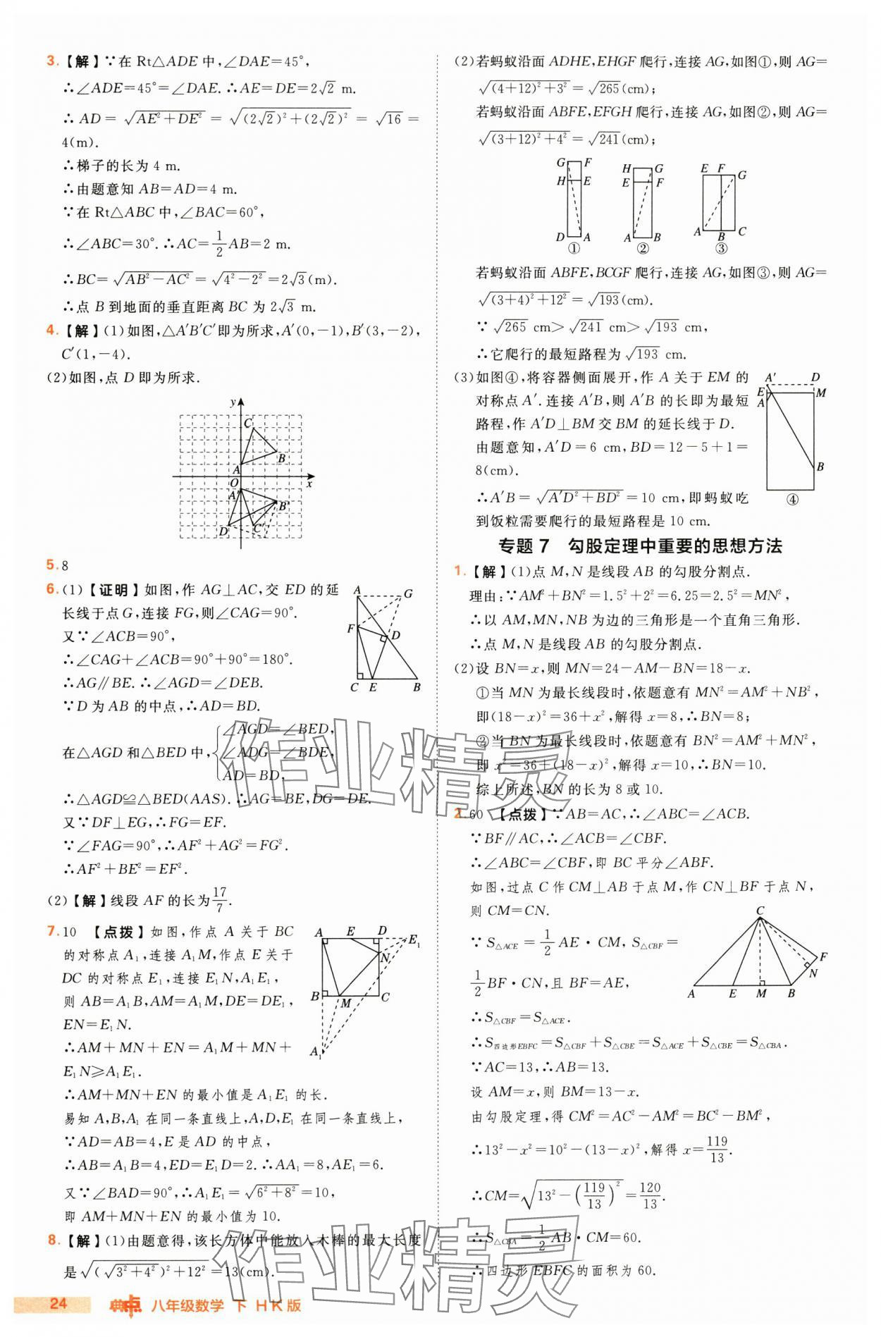 2025年综合应用创新题典中点八年级数学下册沪科版 第24页