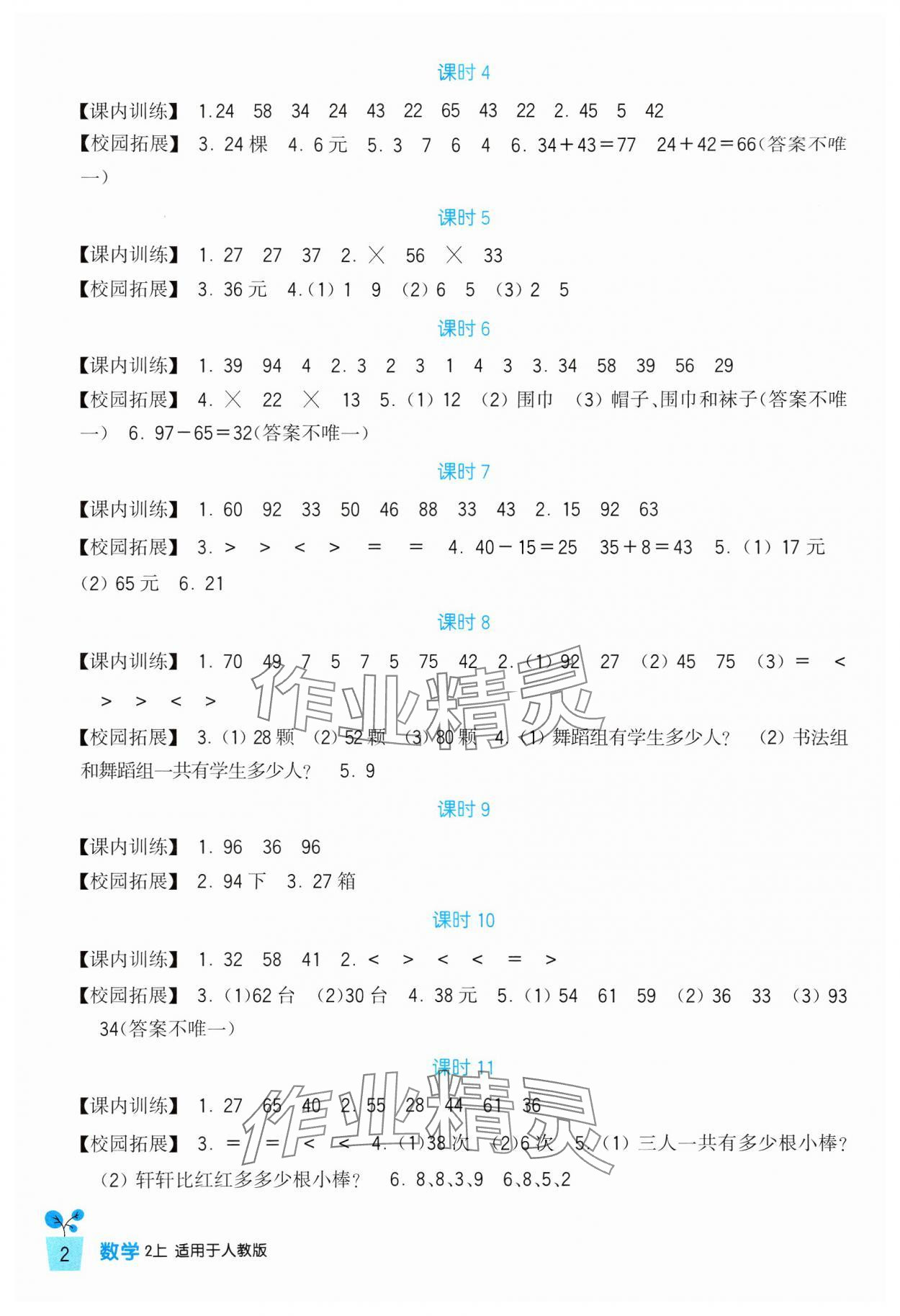 2024年學(xué)習(xí)實(shí)踐園地二年級(jí)數(shù)學(xué)上冊(cè)人教版 第2頁