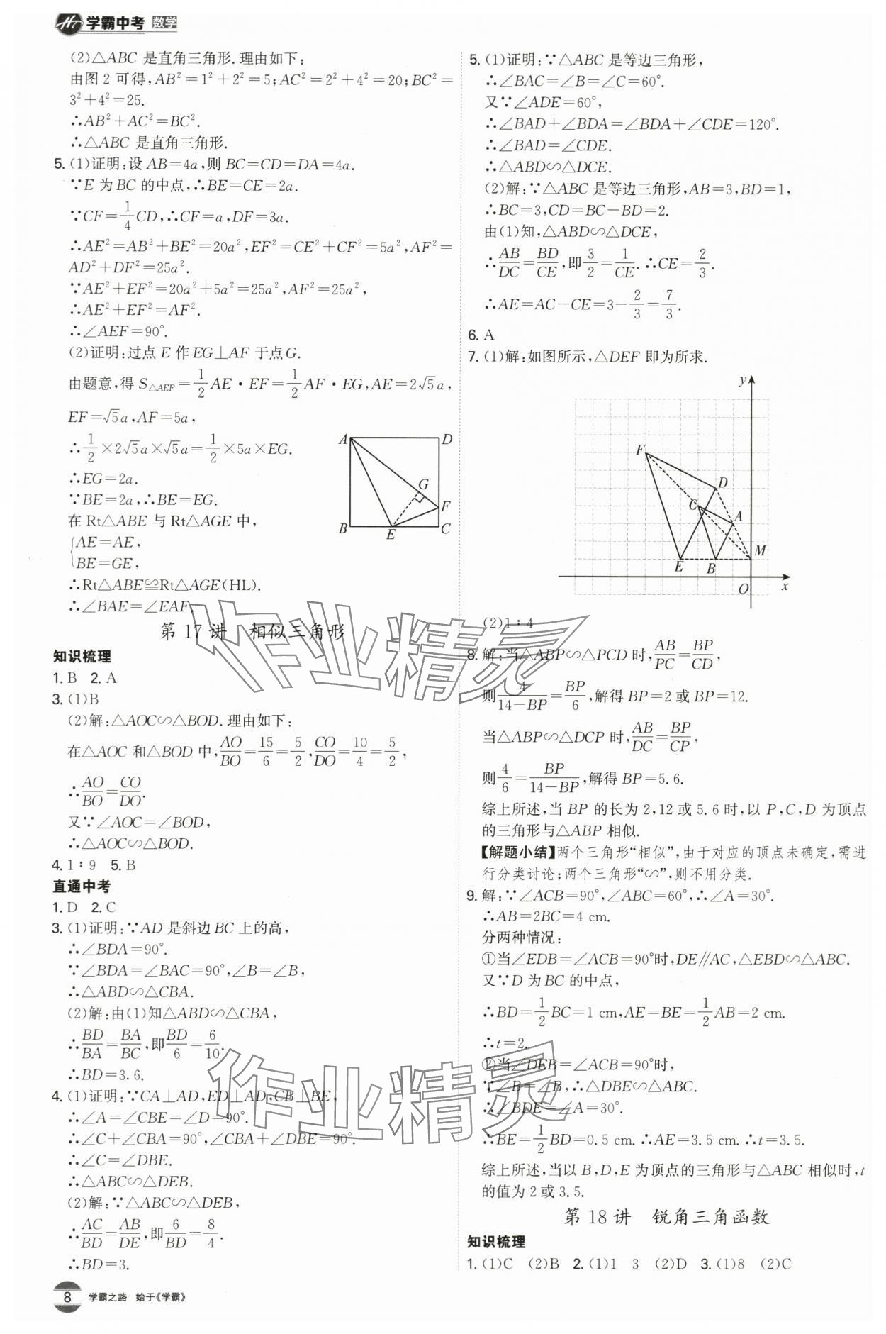 2024年翰庭學霸中考數學廣東專版 第8頁