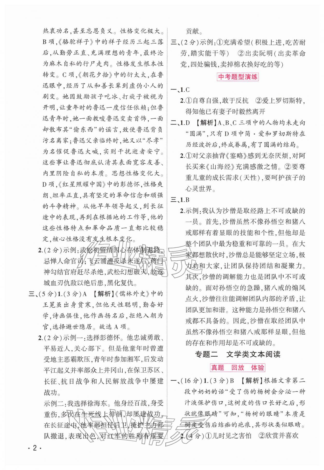 2026年中考精英总复习语文人教版贵州专版&nbsp;第2页