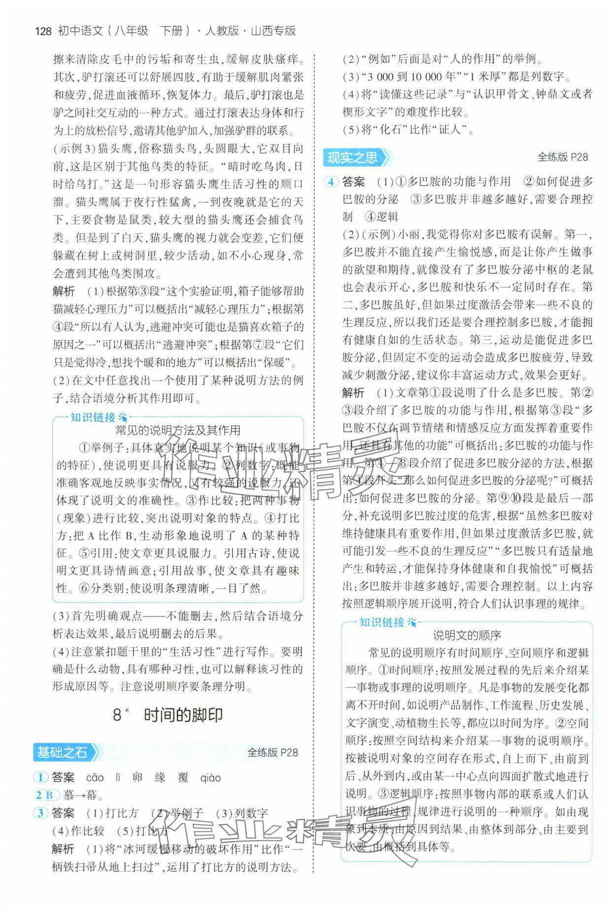 2025年5年中考3年模拟八年级语文下册人教版山西专版 第10页