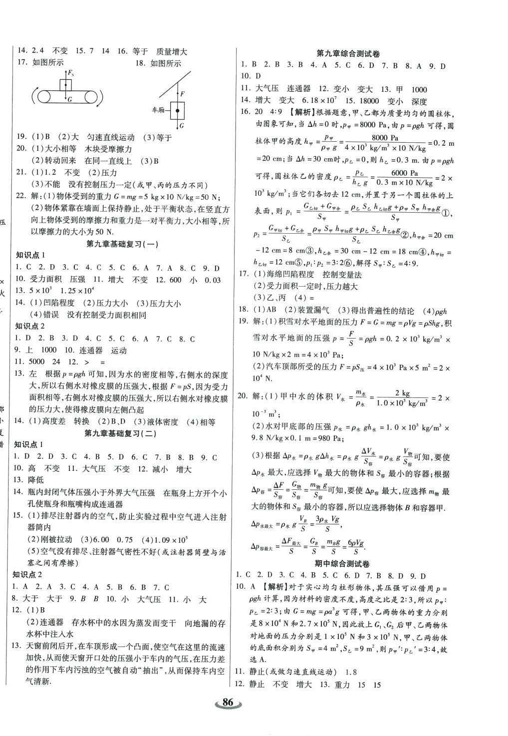 2024年暢響雙優(yōu)卷八年級(jí)物理下冊(cè)人教版 第2頁(yè)