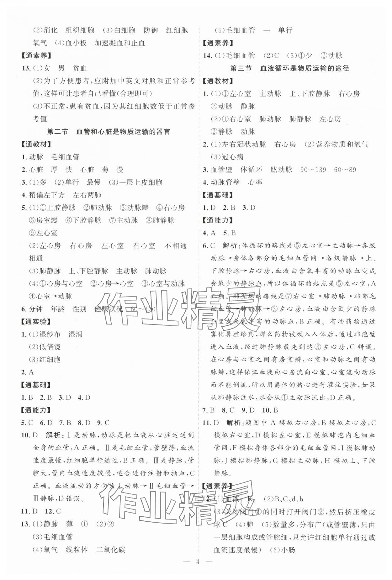 2025年优加学案课时通八年级生物上册济南版 第4页