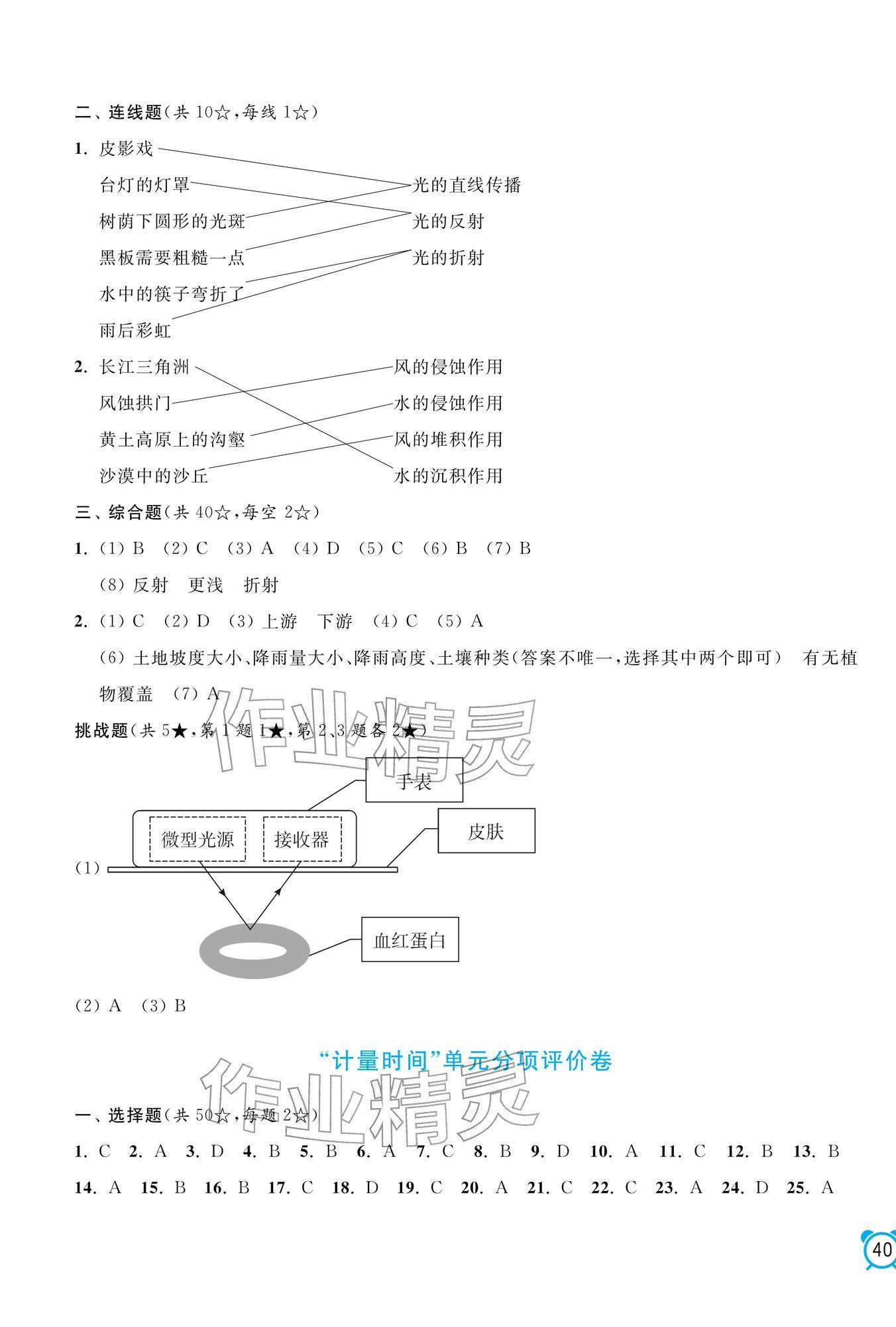 2025年单元加期末分项评价卷五年级科学上册教科版&nbsp;第3页