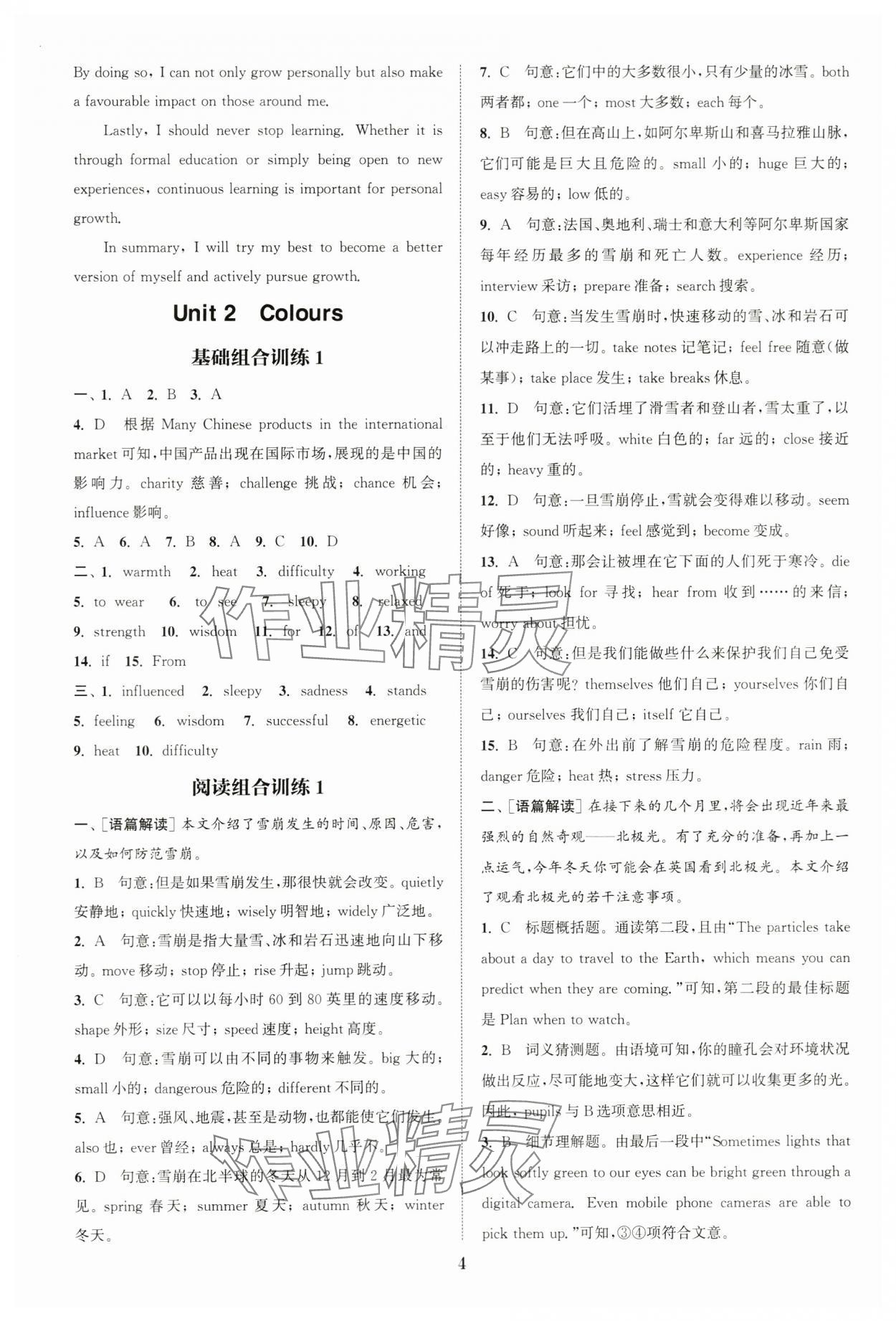 2024年通城学典拔尖组合训练九年级英语全一册译林版 第4页