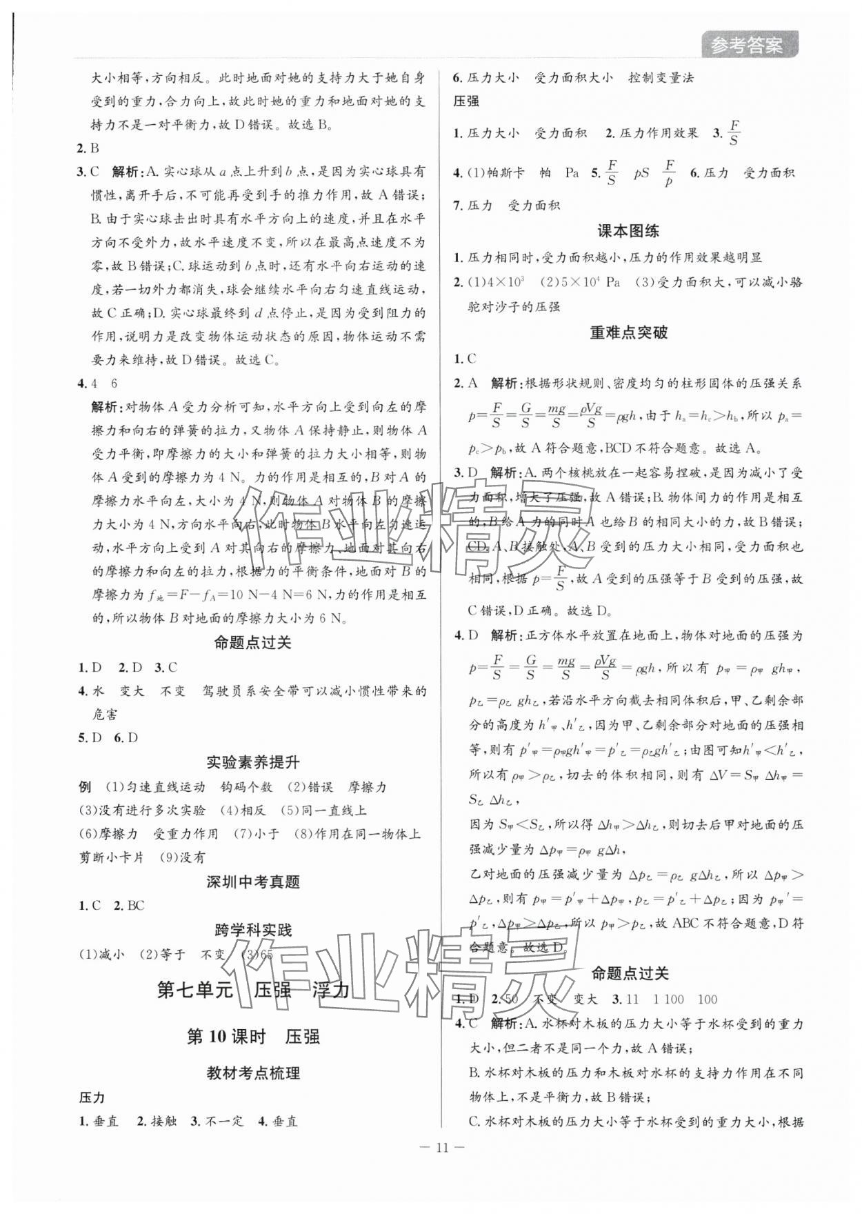 2025年廣東名師講練通中考總復習物理深圳專版 第11頁