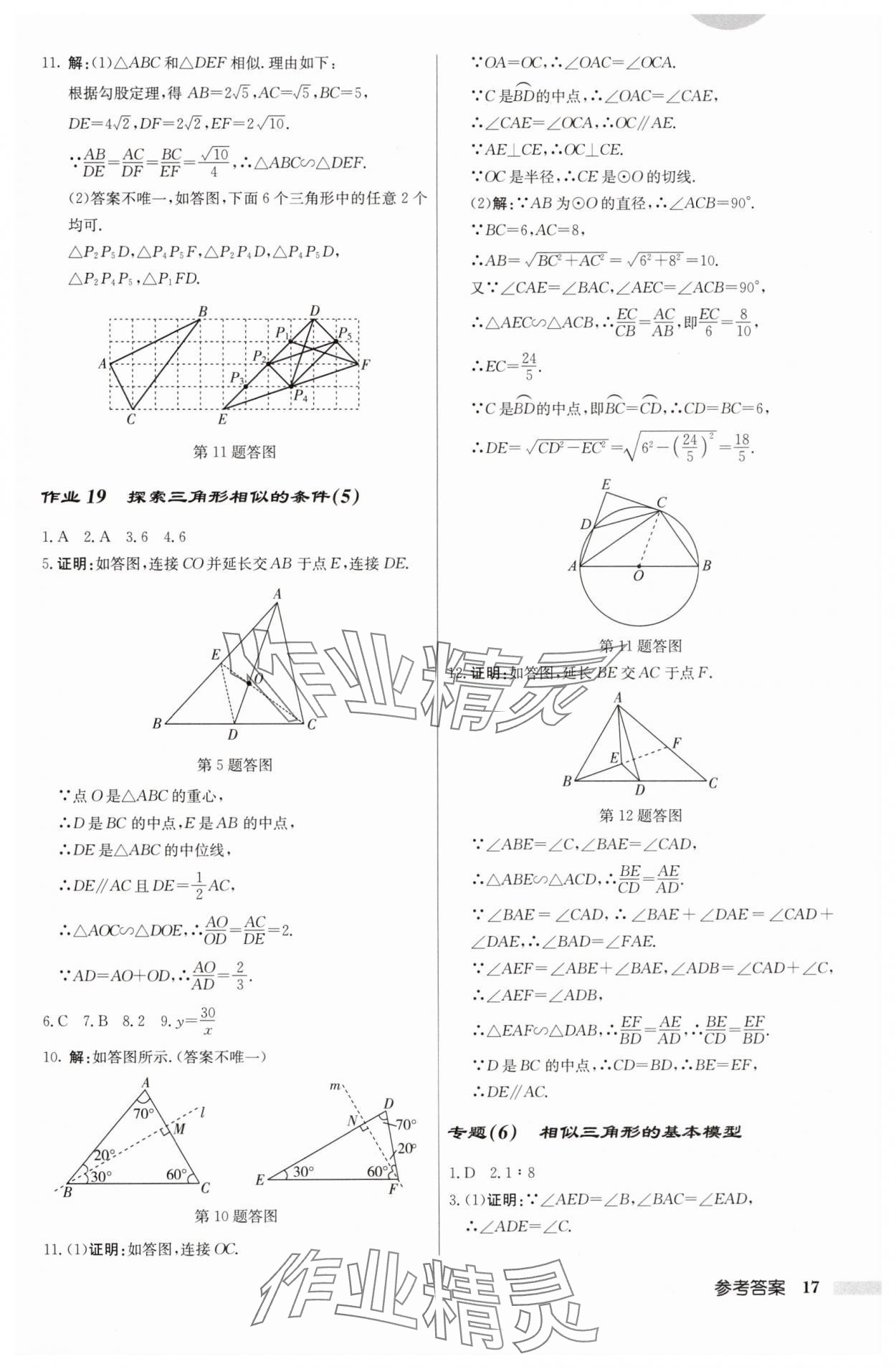 2025年启东中学作业本九年级数学下册苏科版 第17页