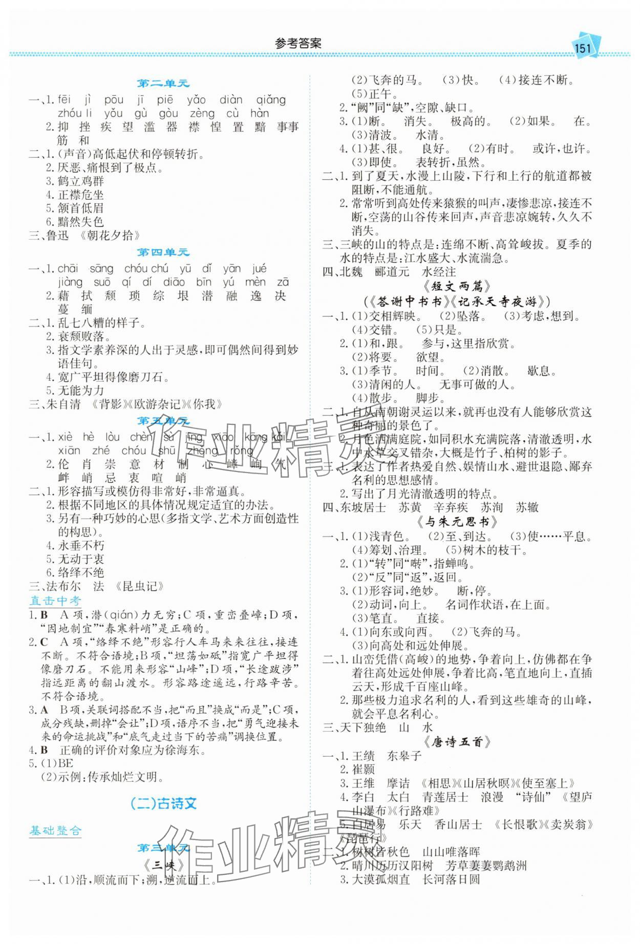 2025年湘教考苑中考总复习语文长沙版 第5页