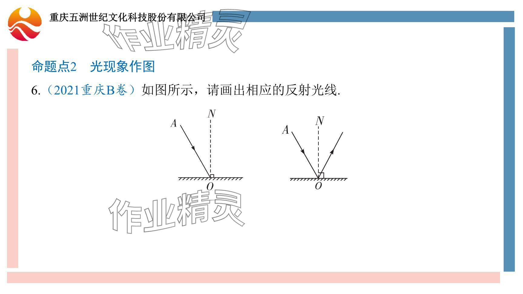 2024年重庆市中考试题分析与复习指导物理 参考答案第54页