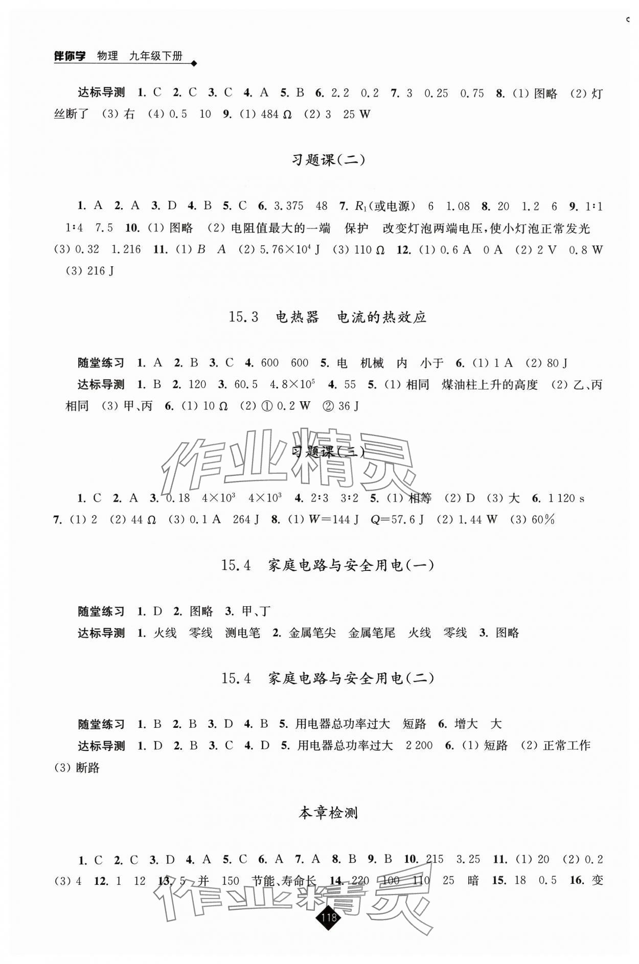 2024年伴你學(xué)九年級物理下冊蘇科版 第2頁