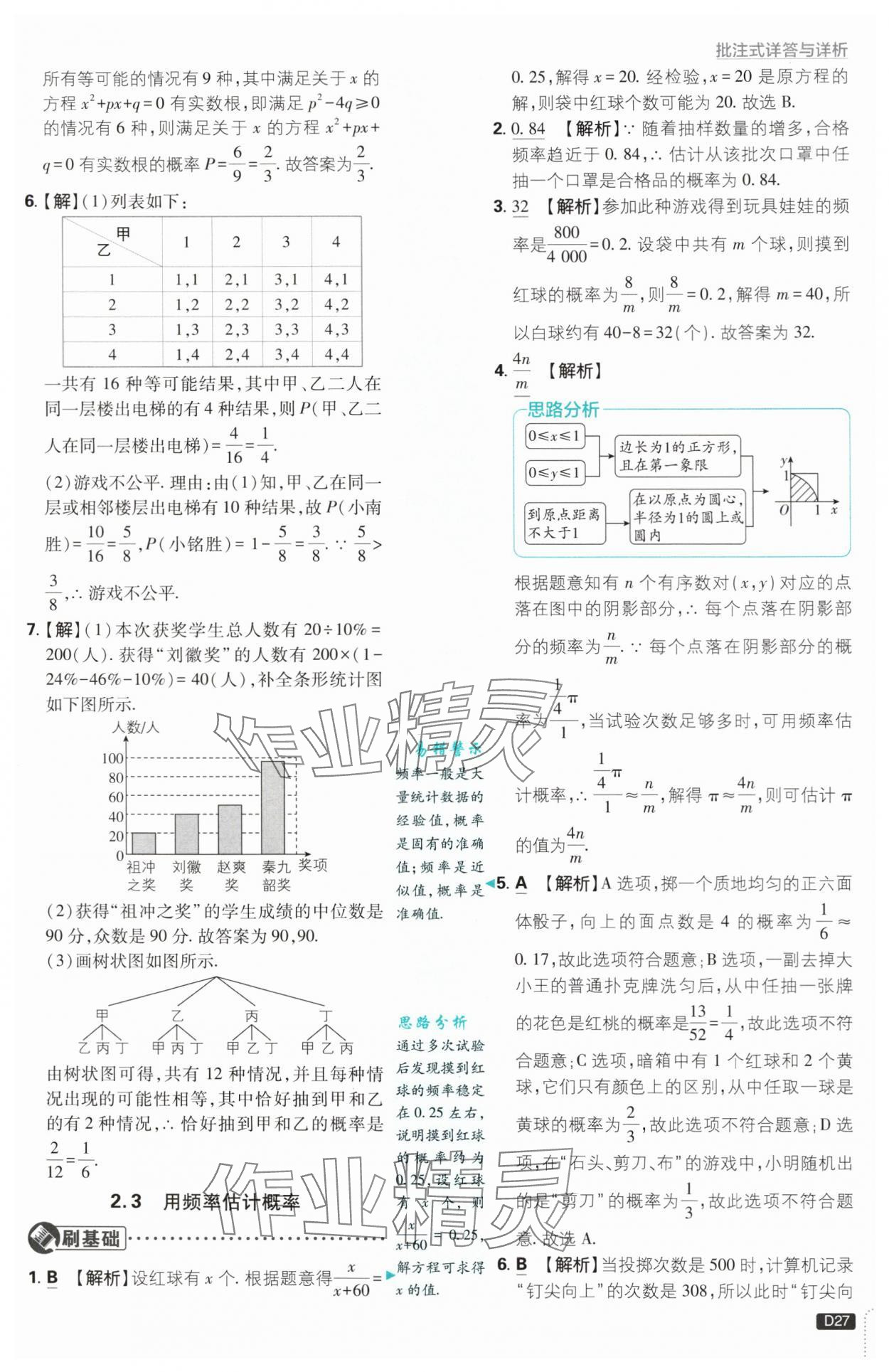 2024年初中必刷題九年級數(shù)學(xué)上冊浙教版浙江專版 第27頁