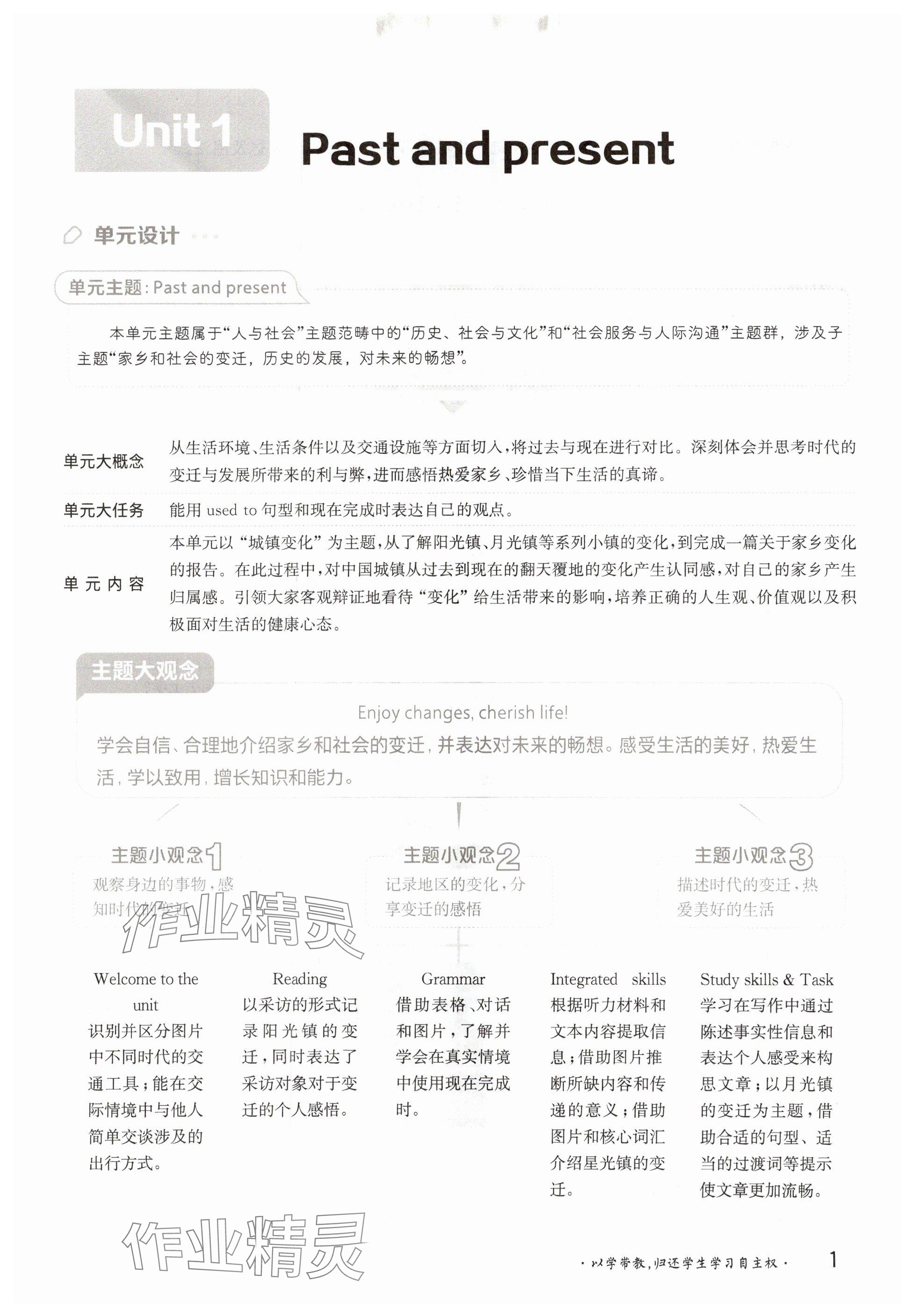 2025年金太阳导学案八年级英语下册译林版 参考答案第1页