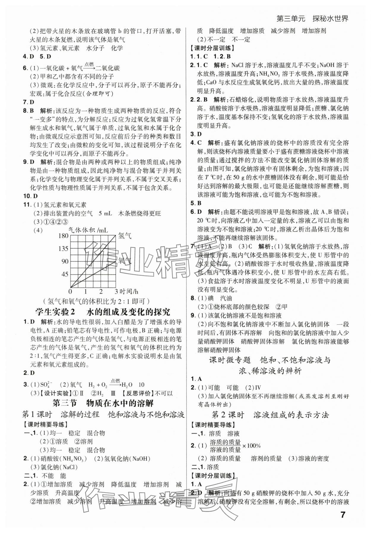 2025年考出好成绩九年级化学上册鲁教版 第7页